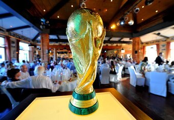 RUST, GERMANY - JULY 16:  The Wordl Cup trophy is pictured during the German World Cup Team of 1990 Meeting to celebrate their 20th anniversary at Europapark on July 16, 2010 in Rust, Germany. The tournament was won by West Germany, who claimed their thir