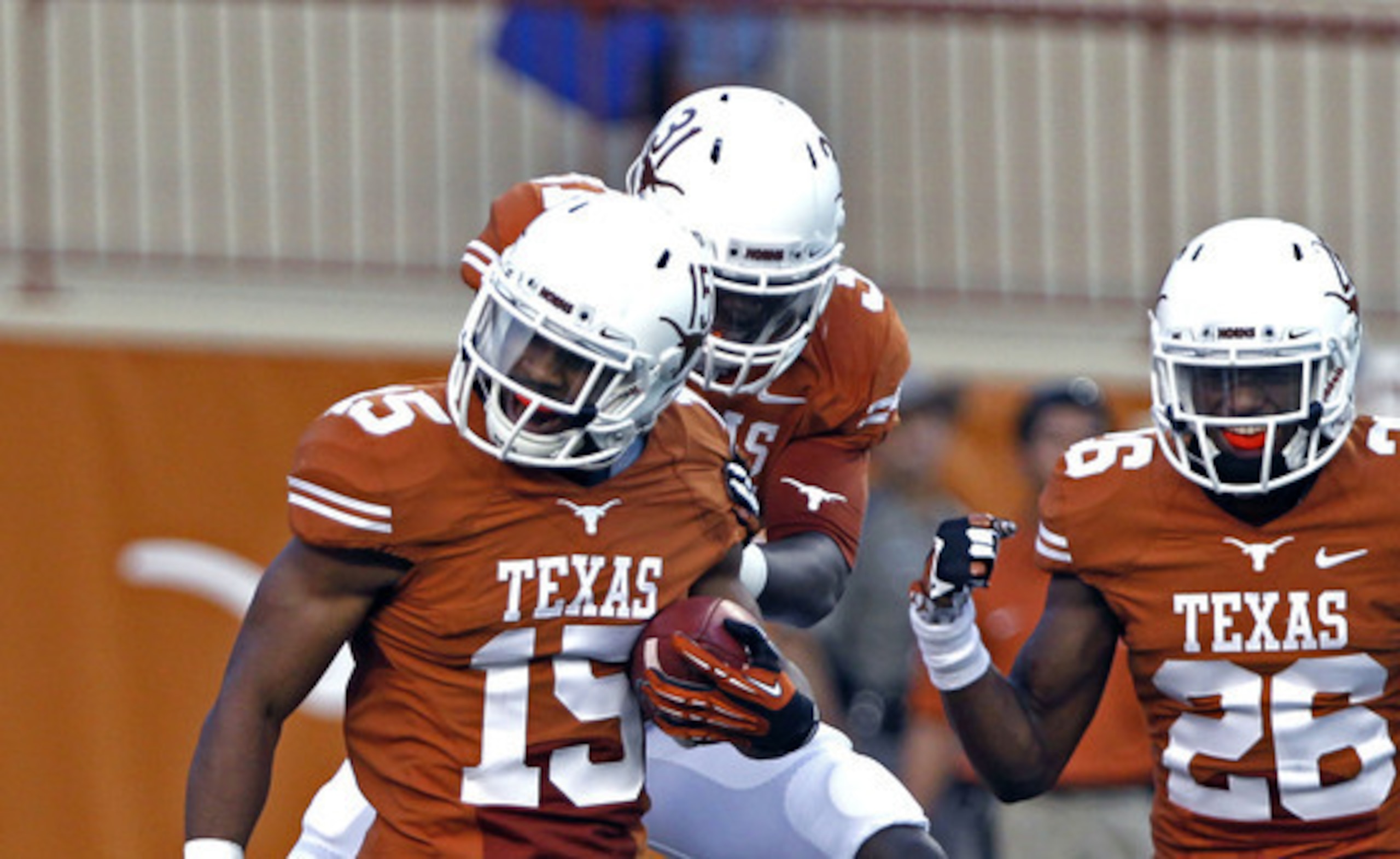 Texas will need Bryson Echols (No. 15) to provide key depth to the corner spot in 2014.