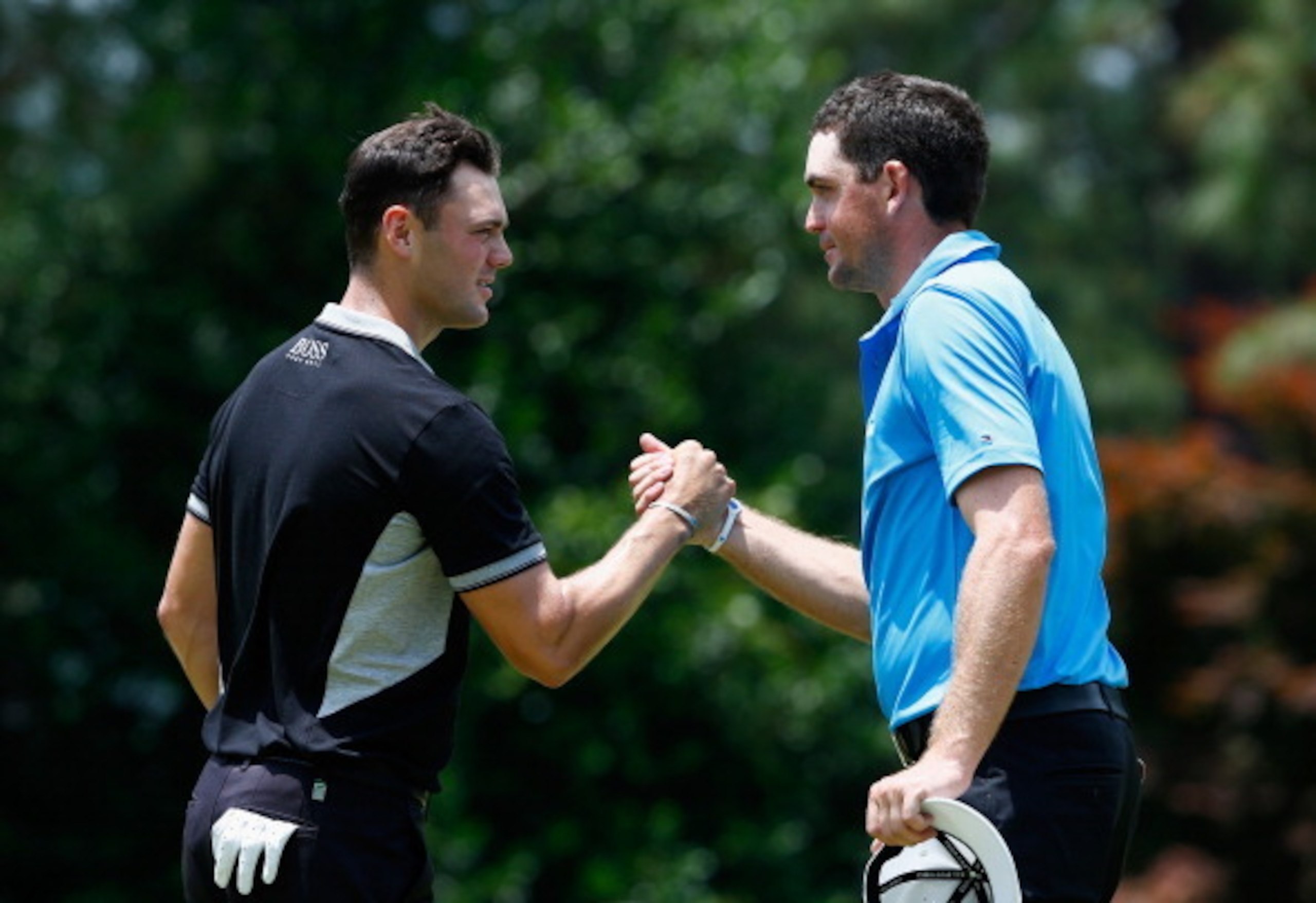 Keegan Bradley had a close-up look at Martin Kaymer's 65s.