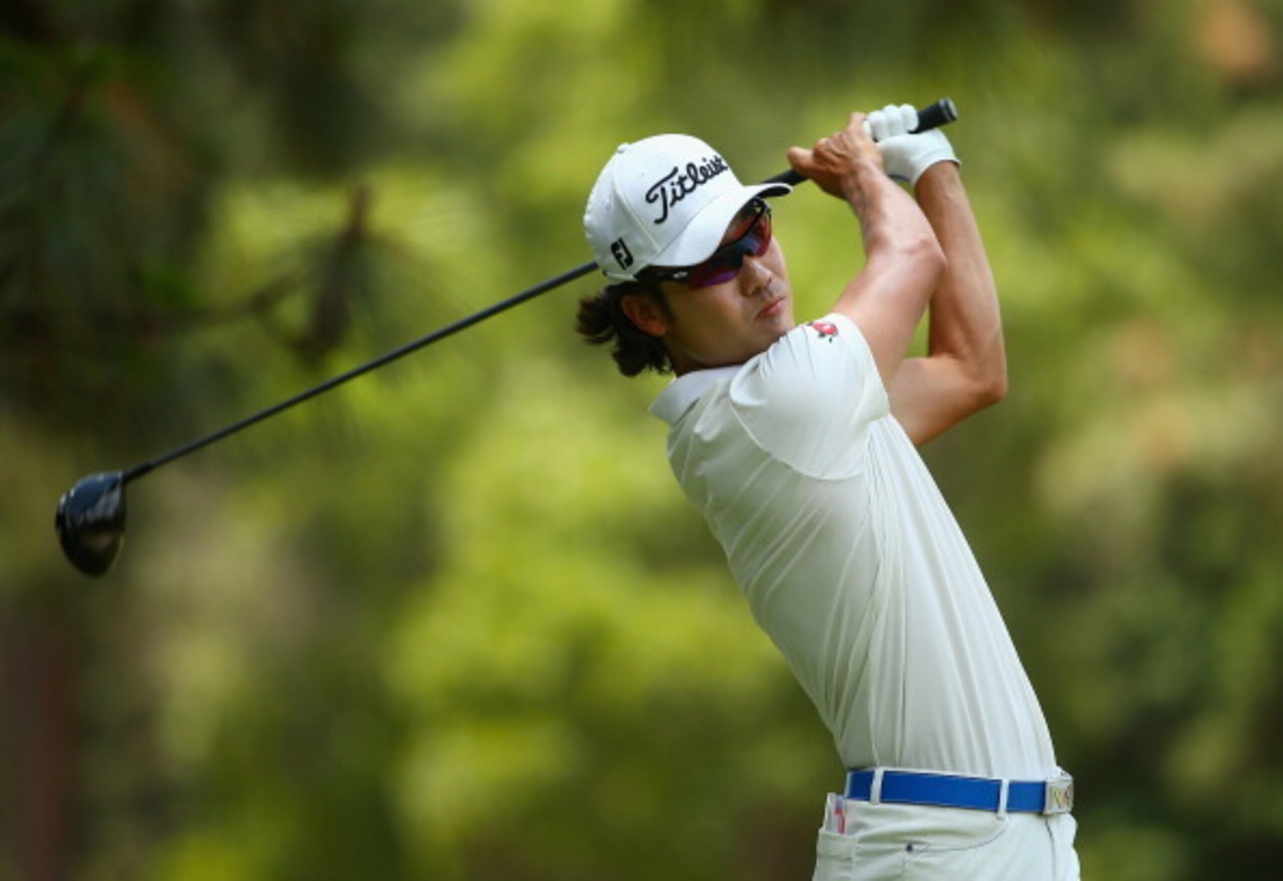 Kevin Na seemed to be enjoying himself on Friday, even when he got in trouble.