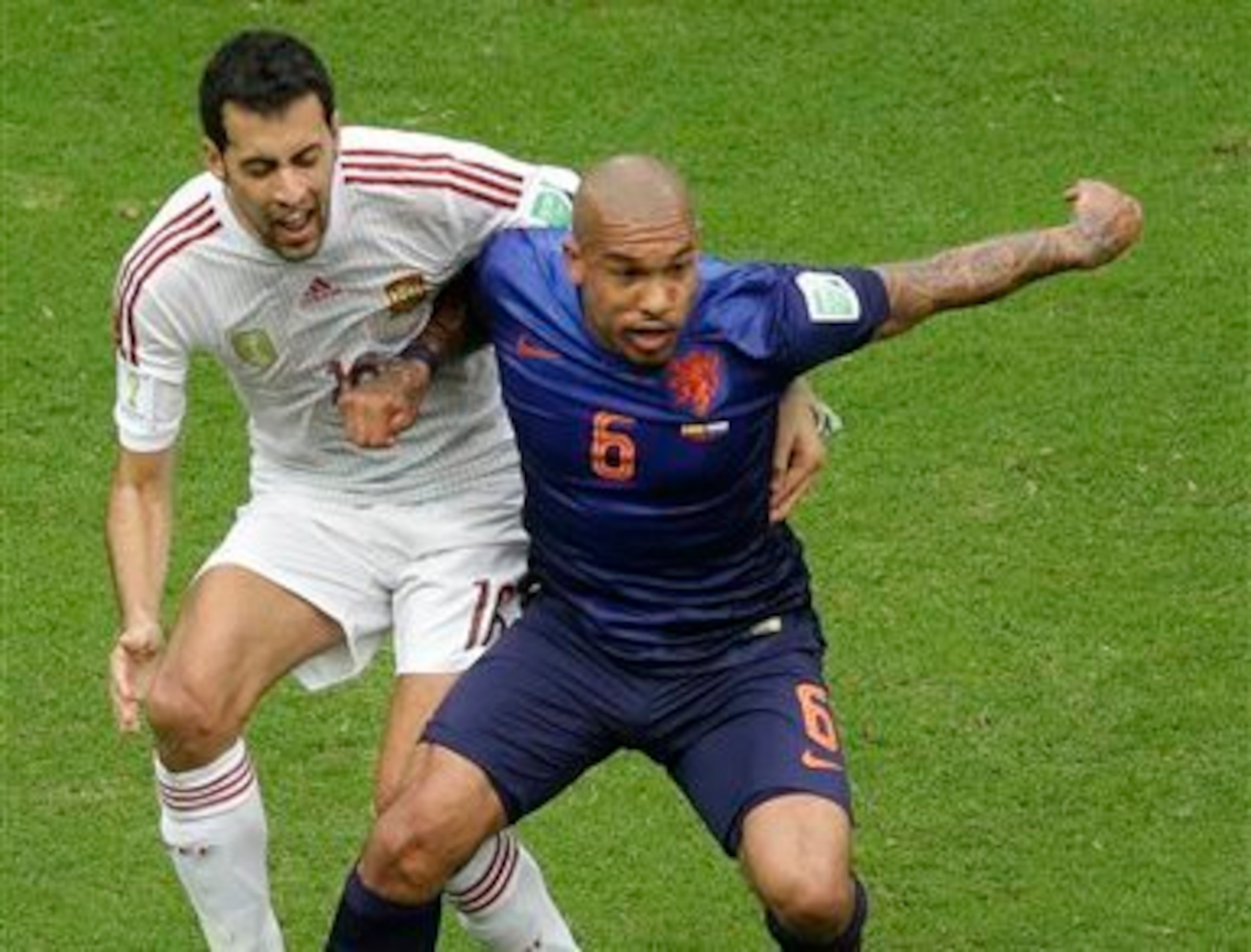 Sergio Busquets was dominated uncharacteristically in the heart of the midfield.