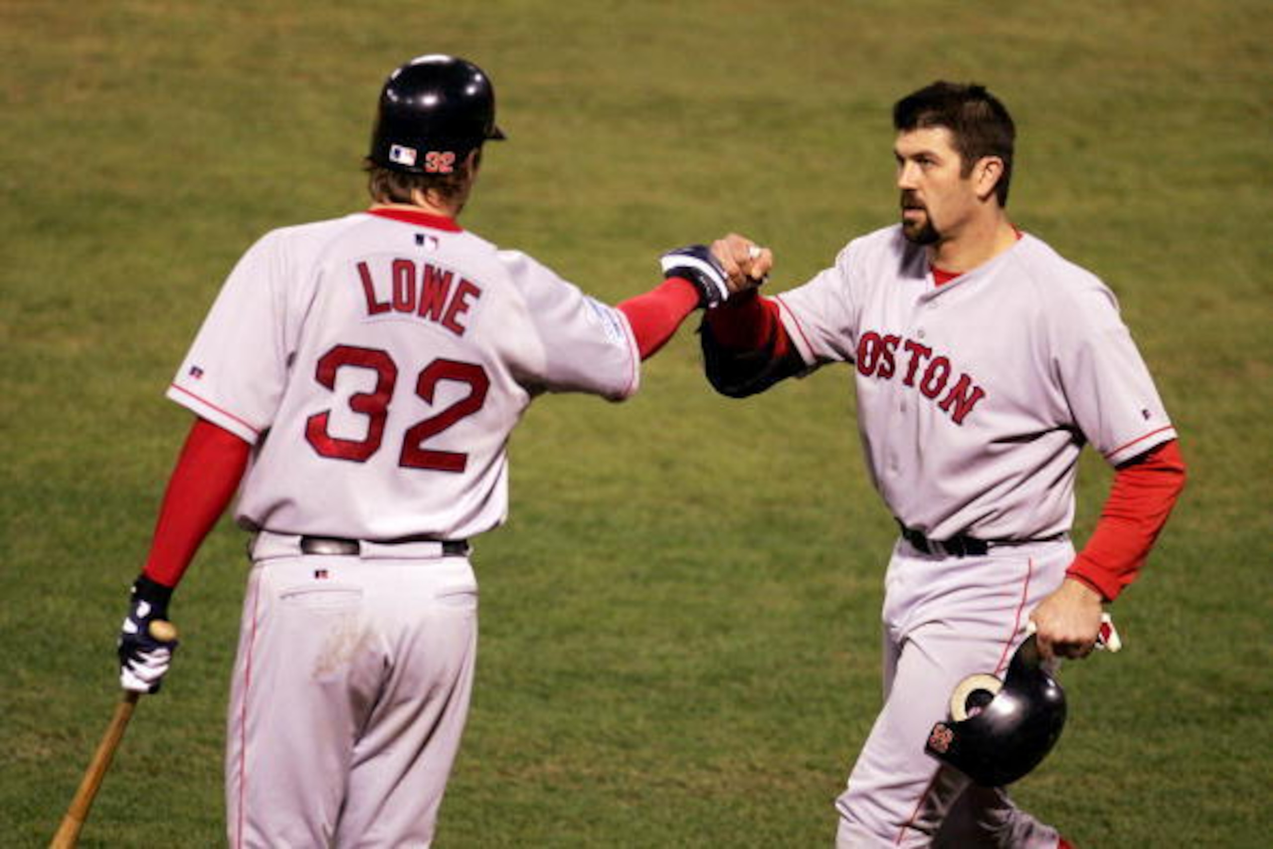 Lowe and Varitek became major pieces for the Red Sox and helped the team win two titles.