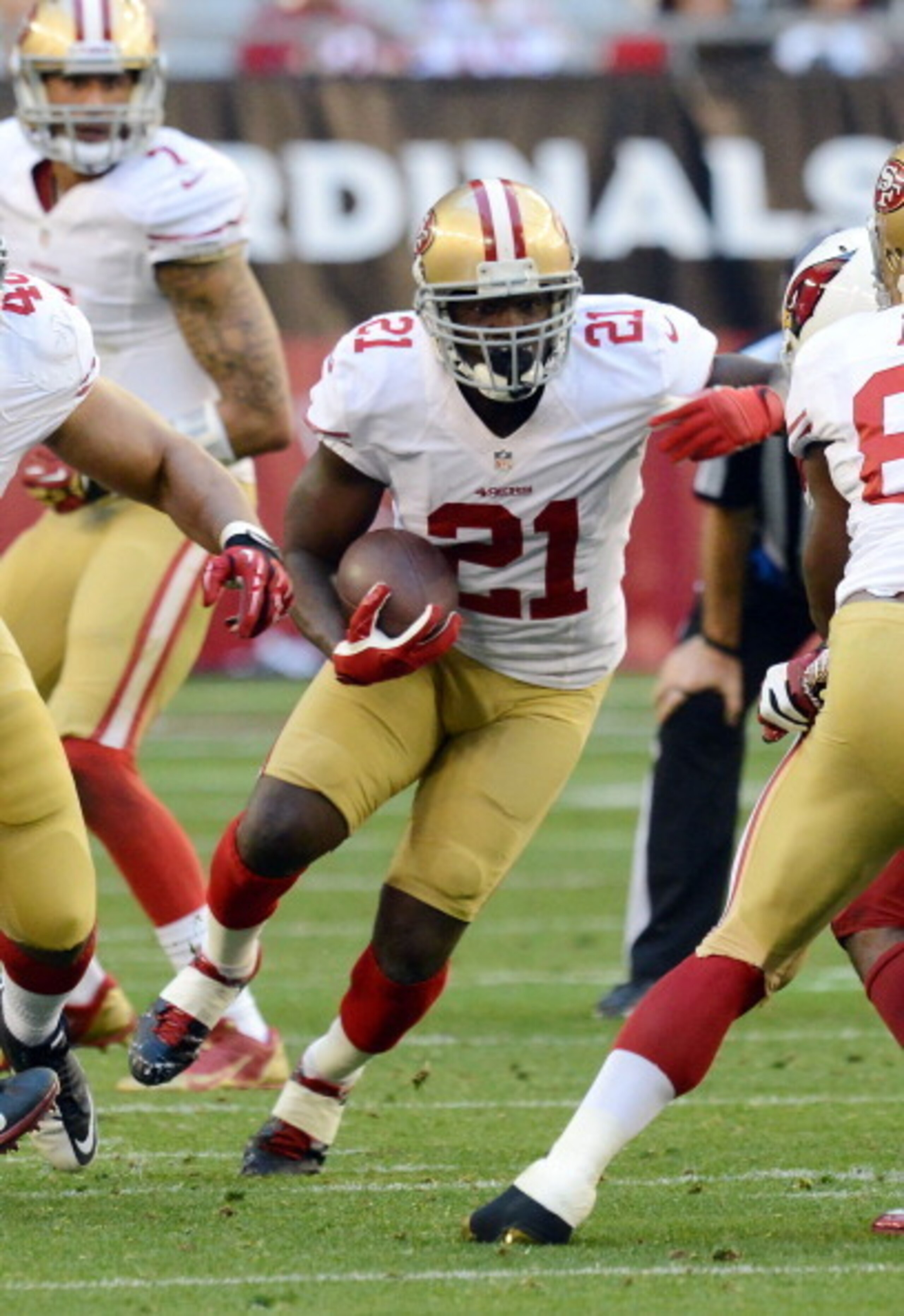In 2013, Frank Gore had his seventh season rushing for over 1,000 yards.