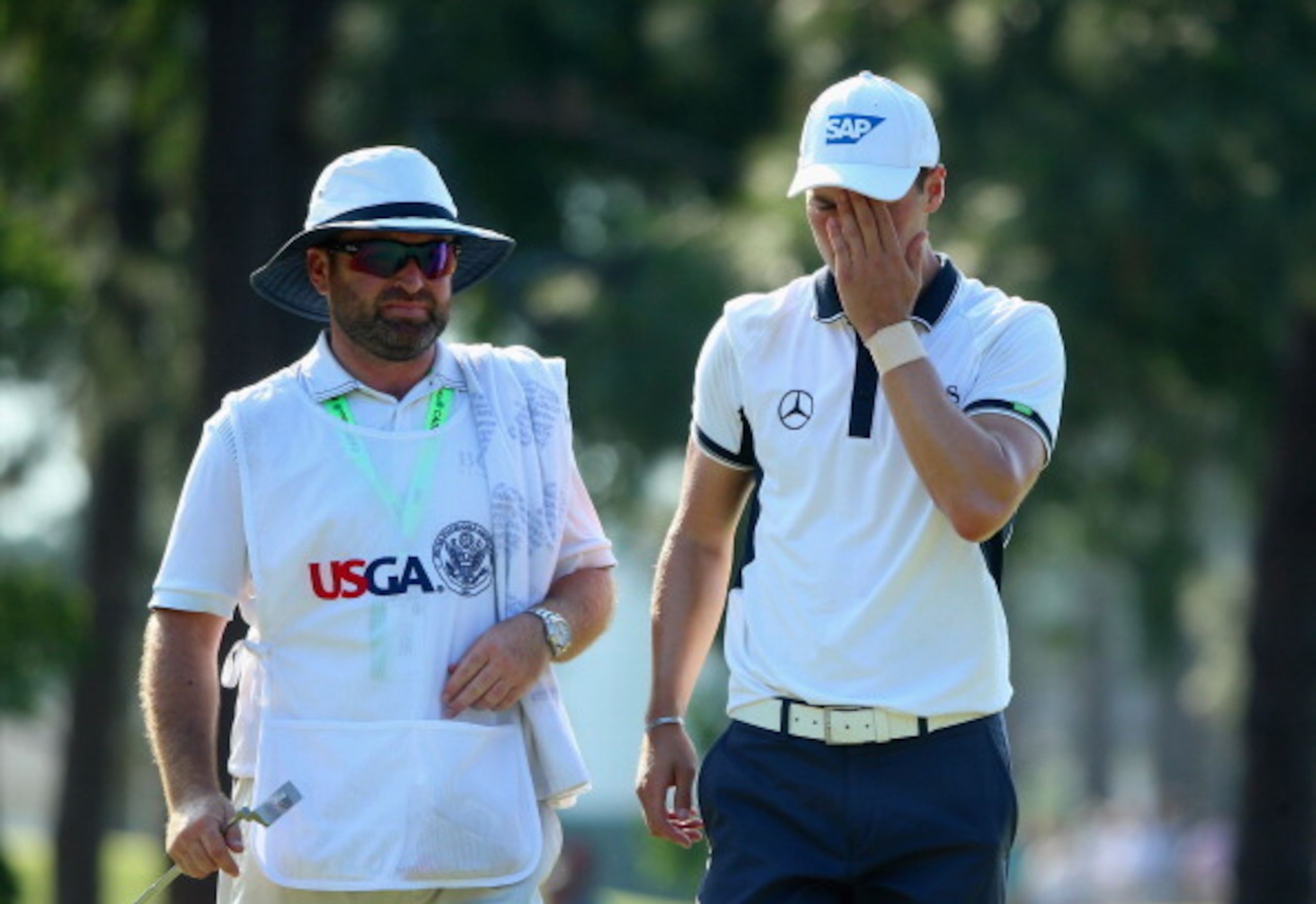 It was a walk in the park for Martin Kaymer and his caddie on Sunday.
