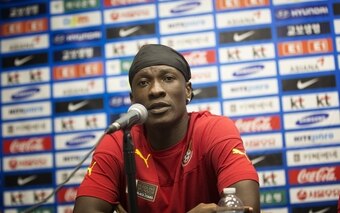 Asamoah Gyan, 28, will be playing in his third World Cup