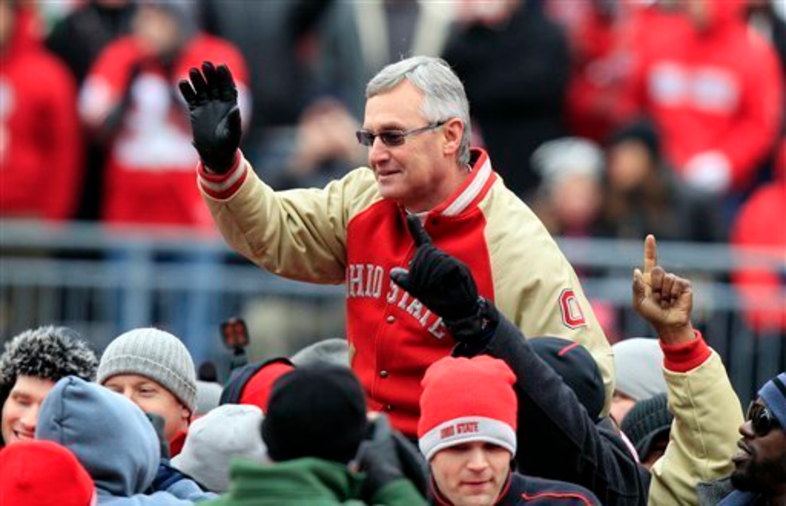 Jim Tressel's Ohio State career came crashing down in late 2010. Jim Tressel's Ohio State career came crashing down in late 2010.