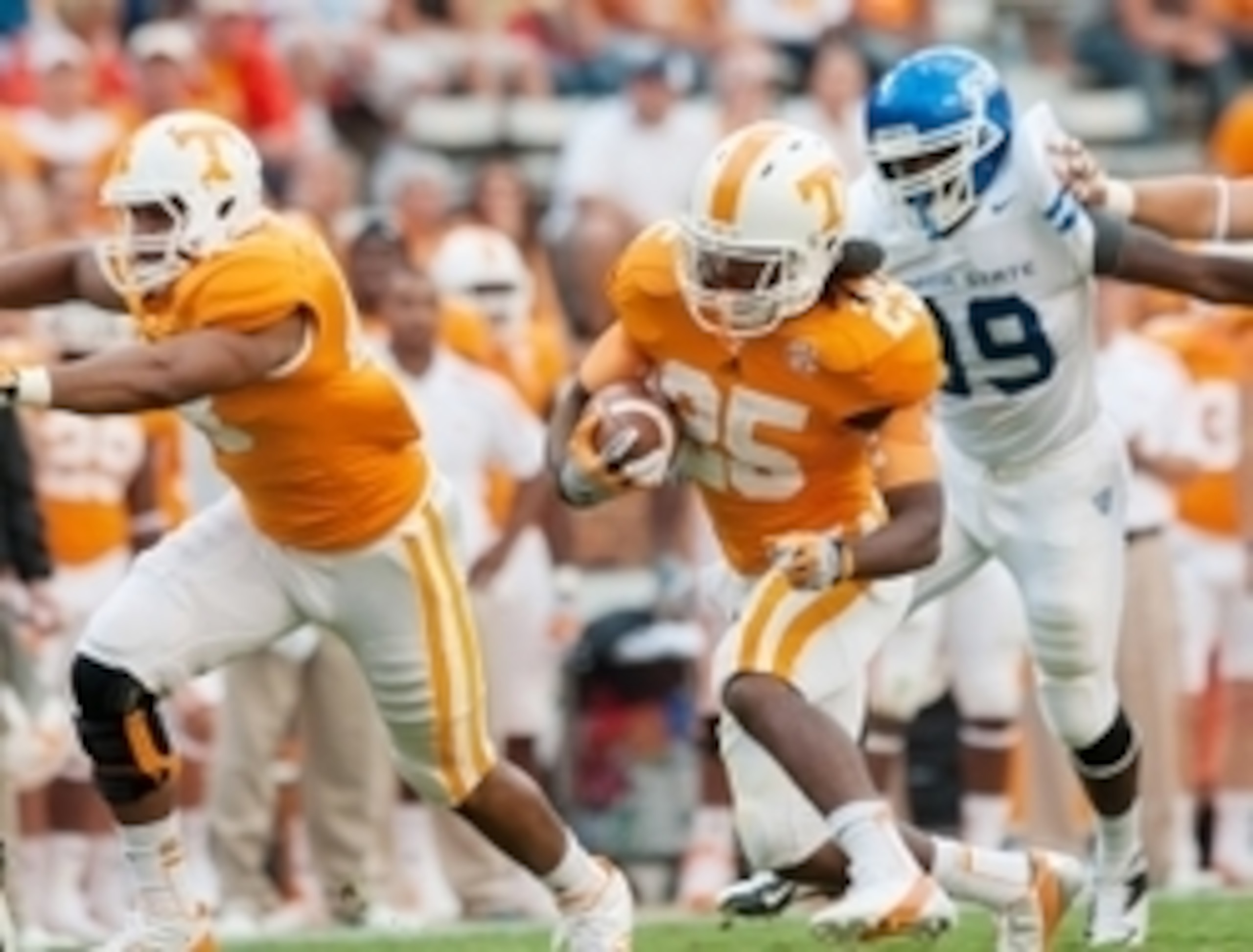 Little-known Quenshaun Watson actually earned freshman carries, then transferred.