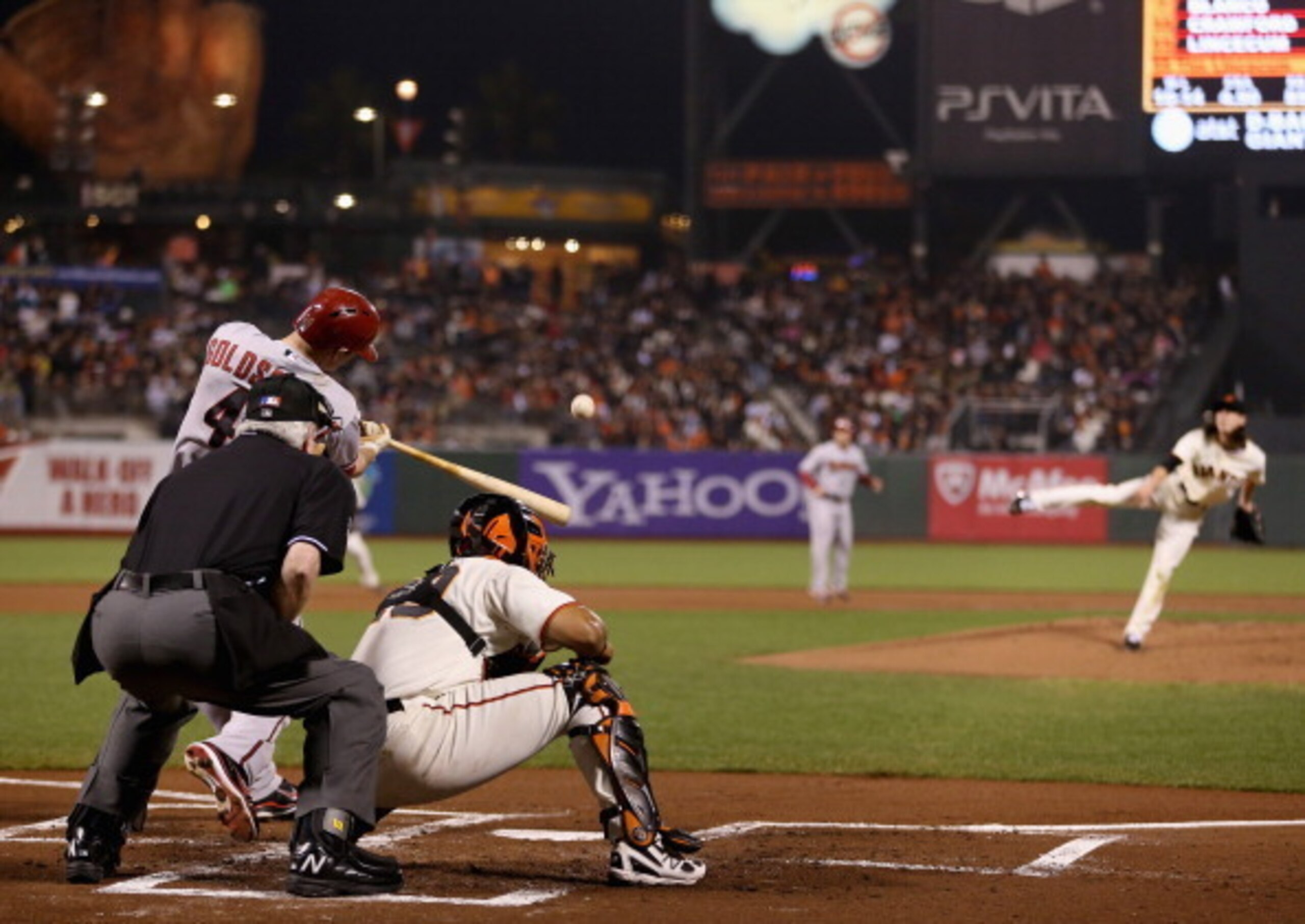 Lincecum hasn't cracked the code on getting Paul Goldschmidt out.