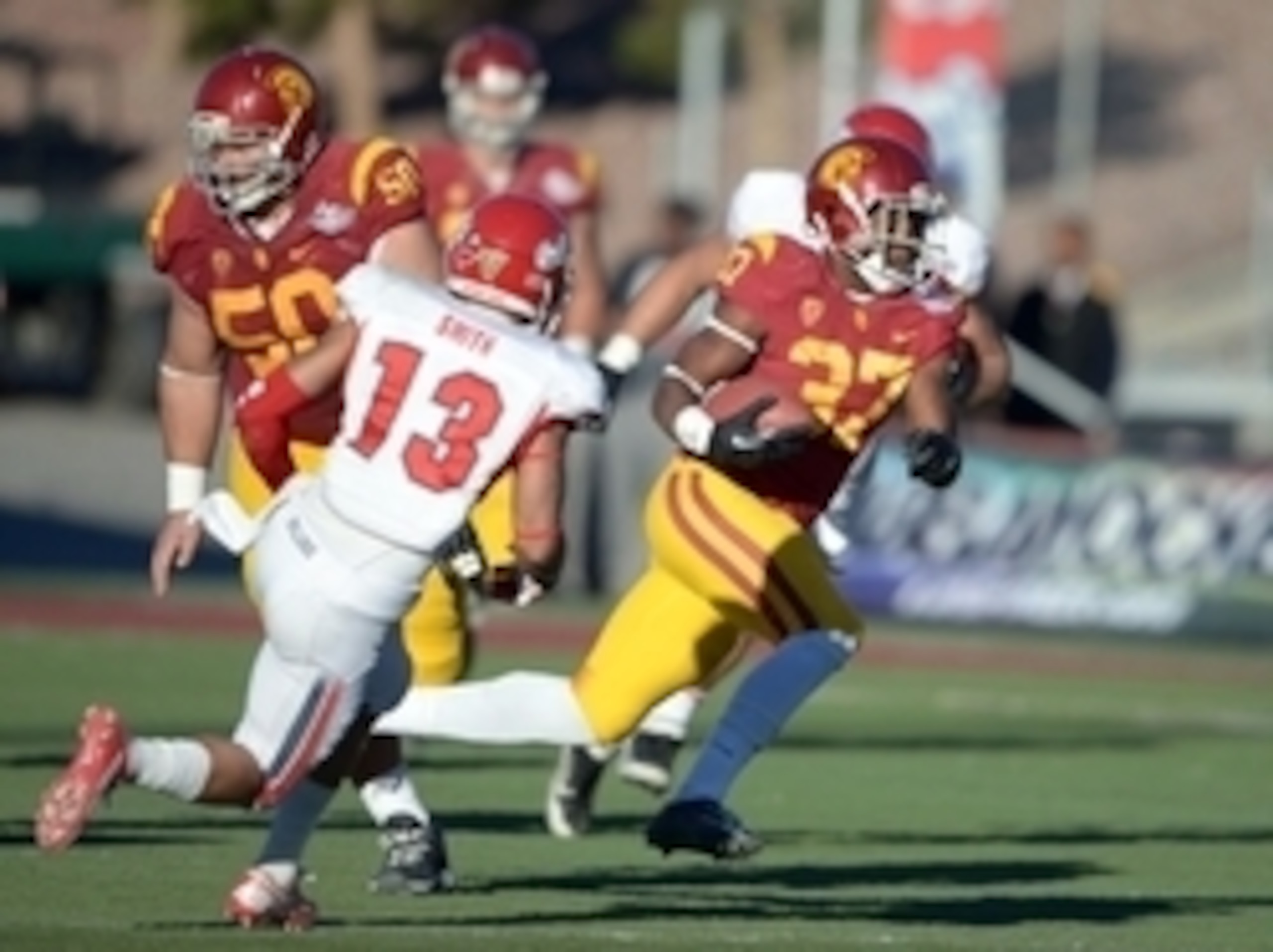 Amir Carlisle was the only true running back USC signed in 2011. He has since transferred to Notre Dame. Amir Carlisle was the only true running back USC signed in 2011. He has since transferred to Notre Dame.