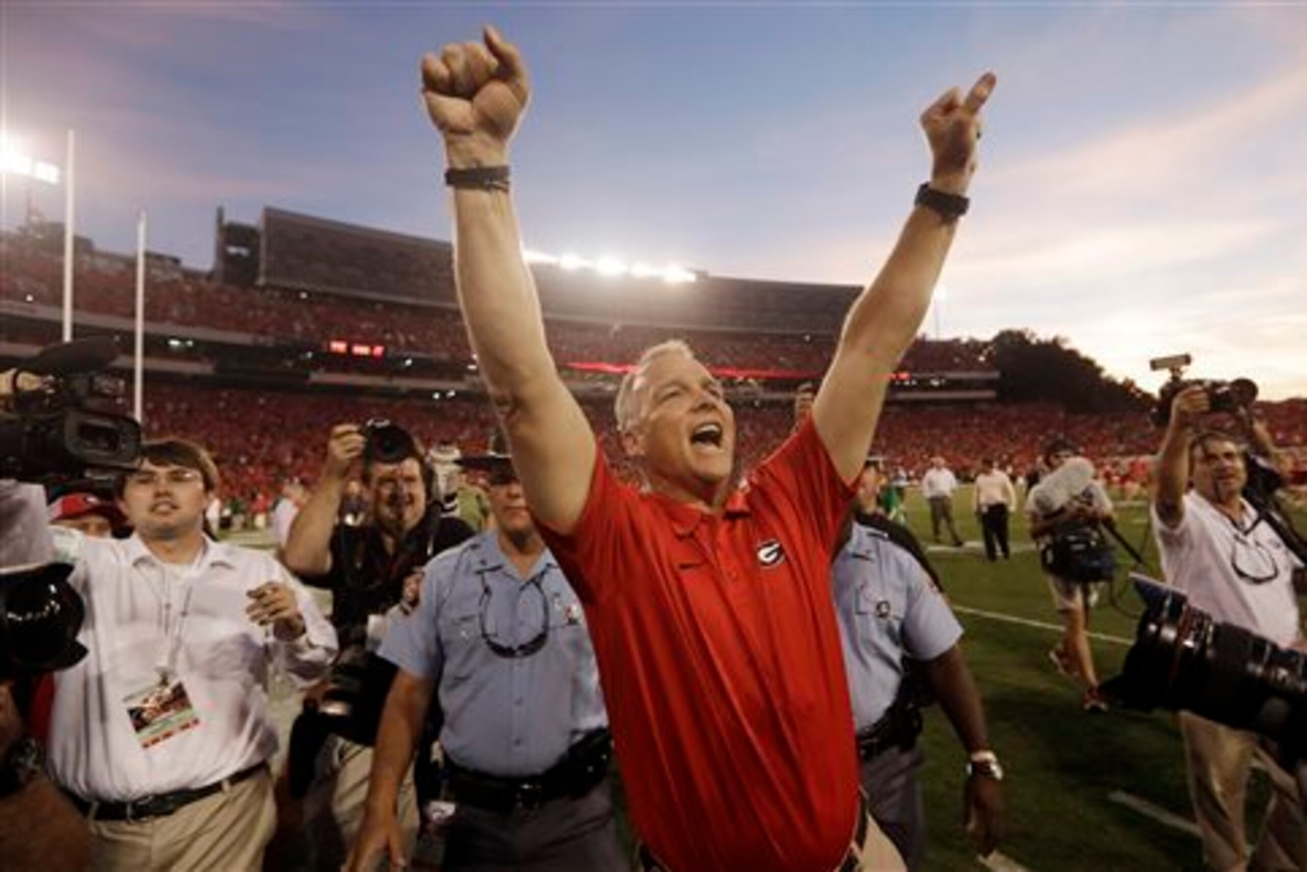 Georgia head coach Mark Richt