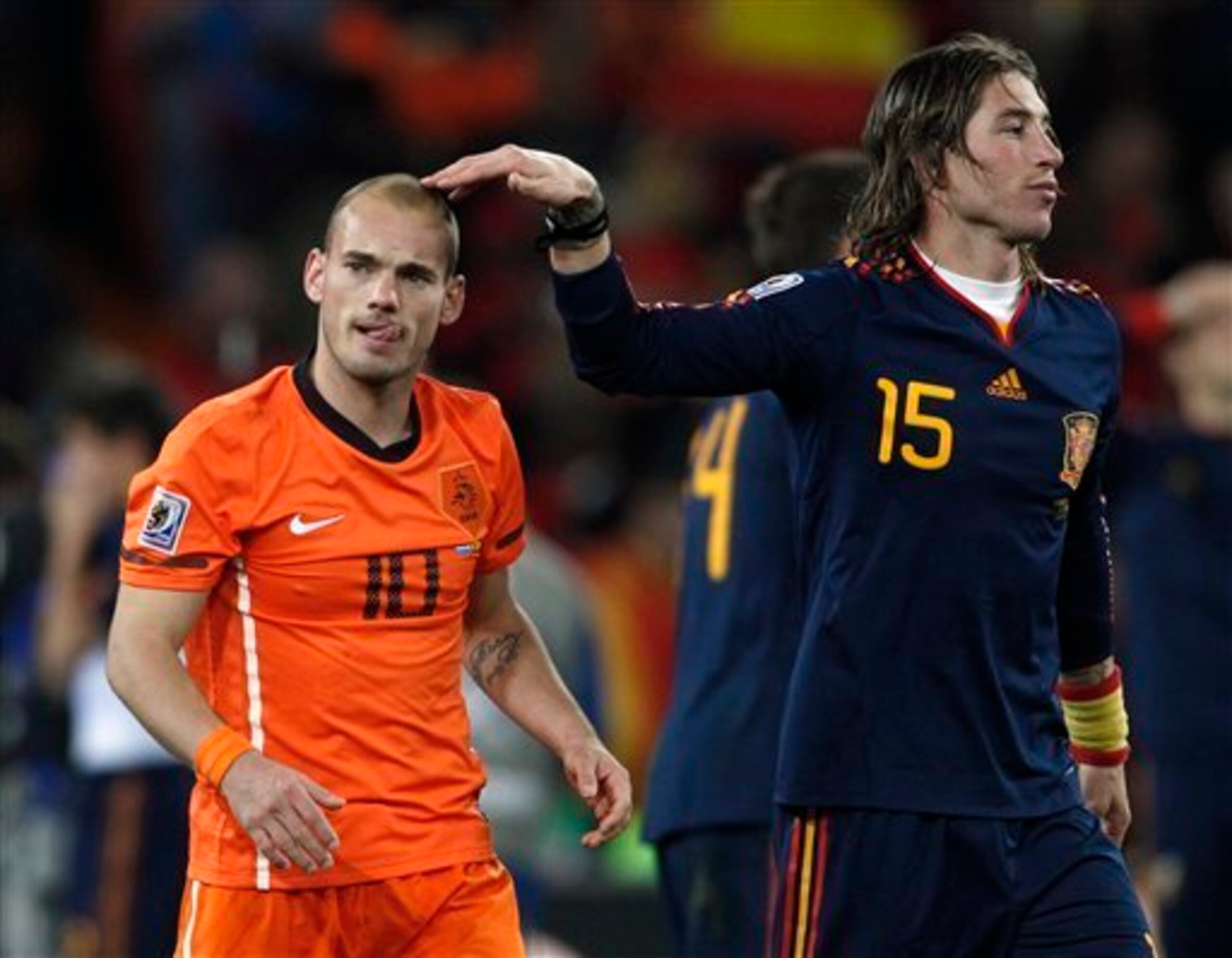 Spain were immense at the back.