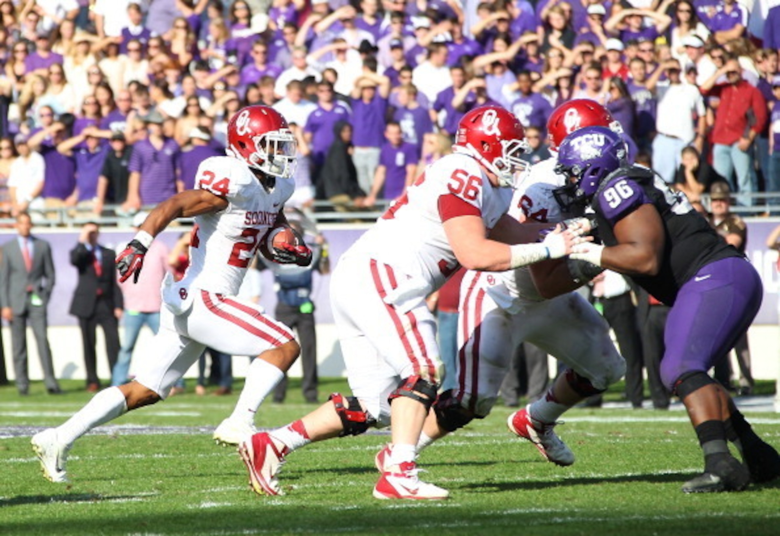 Darlington (56) is the only remaining offensive linemen from the '12 class.