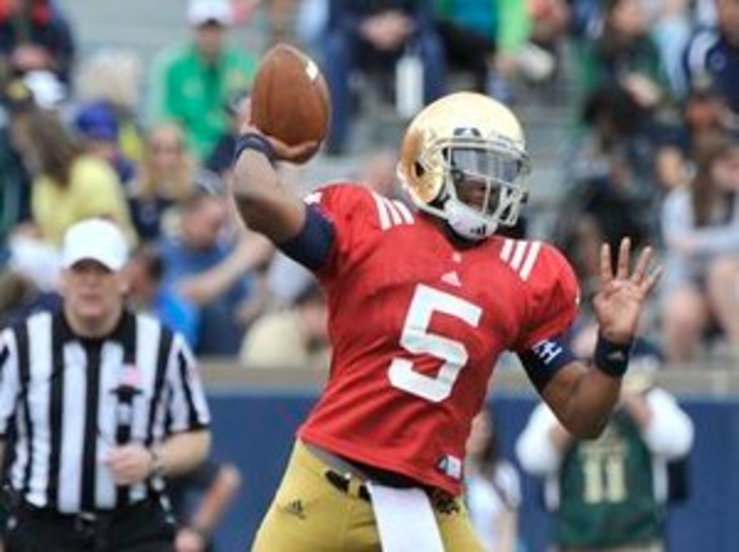Everett Golson is back at Notre Dame, and the dual-threat quarterback should make life difficult for defenses in 2014. Everett Golson is back at Notre Dame, and the dual-threat quarterback should make life difficult for defenses in 2014.