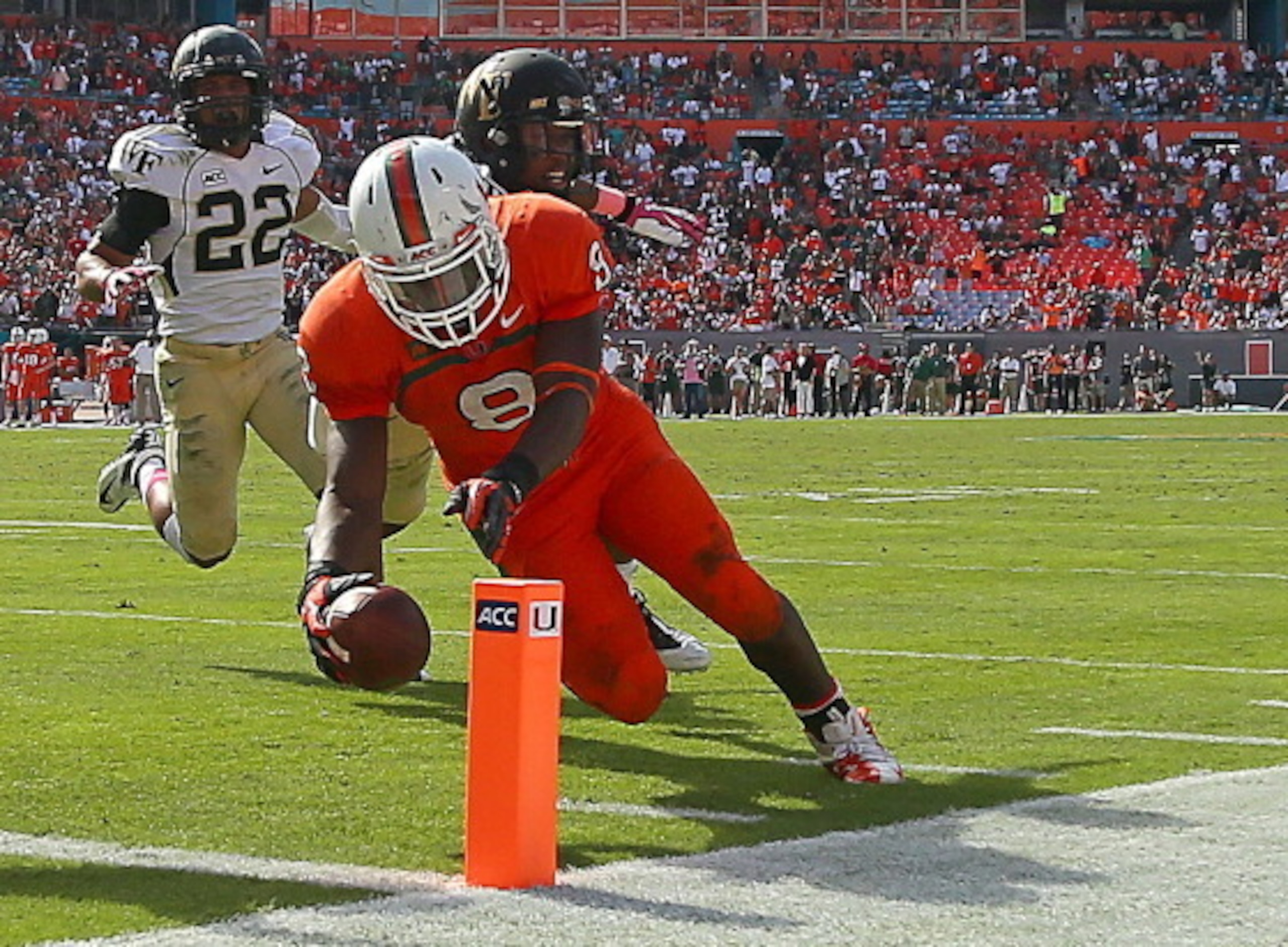 Duke Johnson suffered an ankle injury in last year's loss to FSU but should power the Hurricanes' offense in 2014. Duke Johnson suffered an ankle injury in last year's loss to FSU but should power the Hurricanes' offense in 2014.