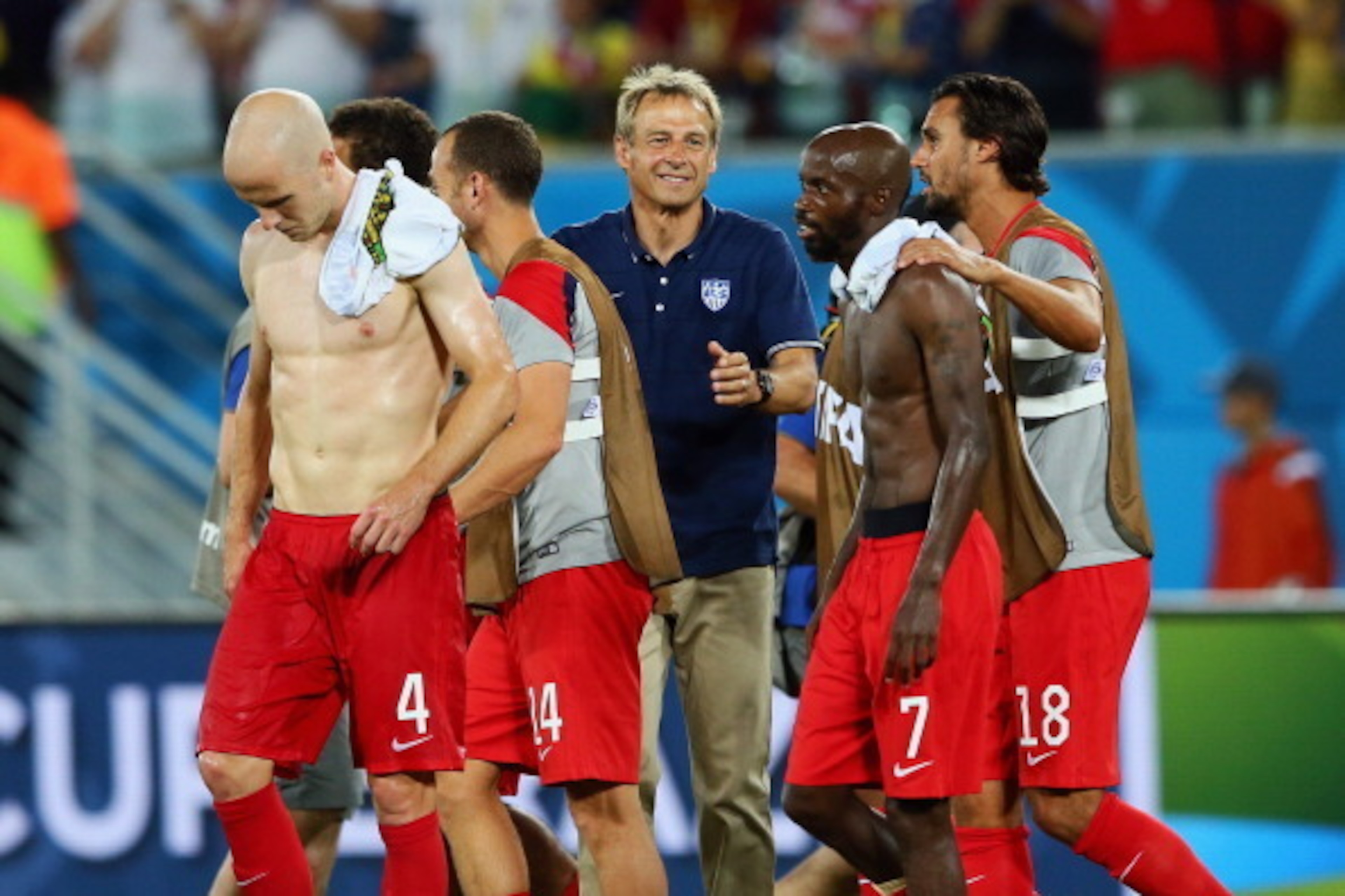 Klinsmann will be hoping it's all smiles again after the Portugal match.