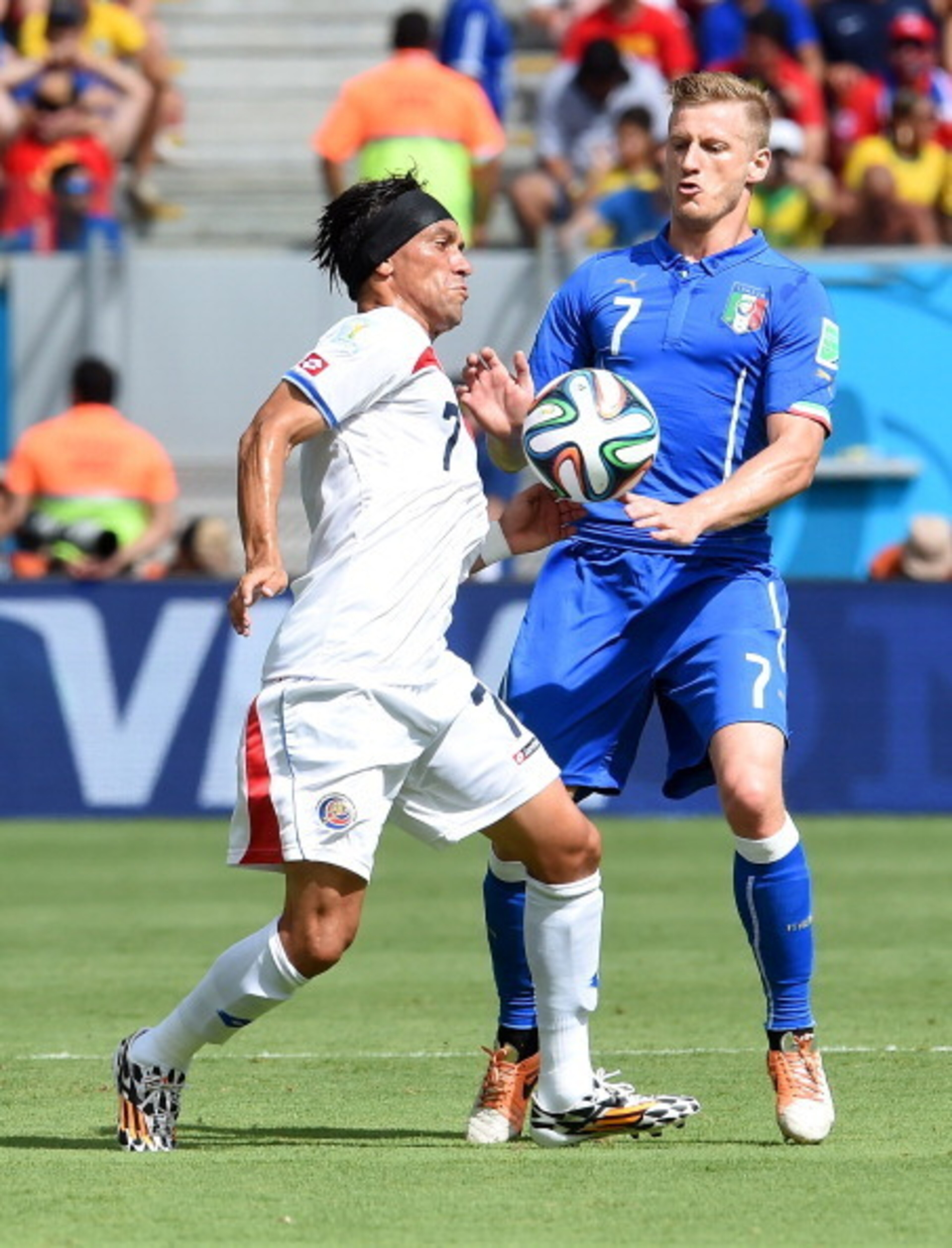 Ignazio Abate (right) was a liability on the right flank.