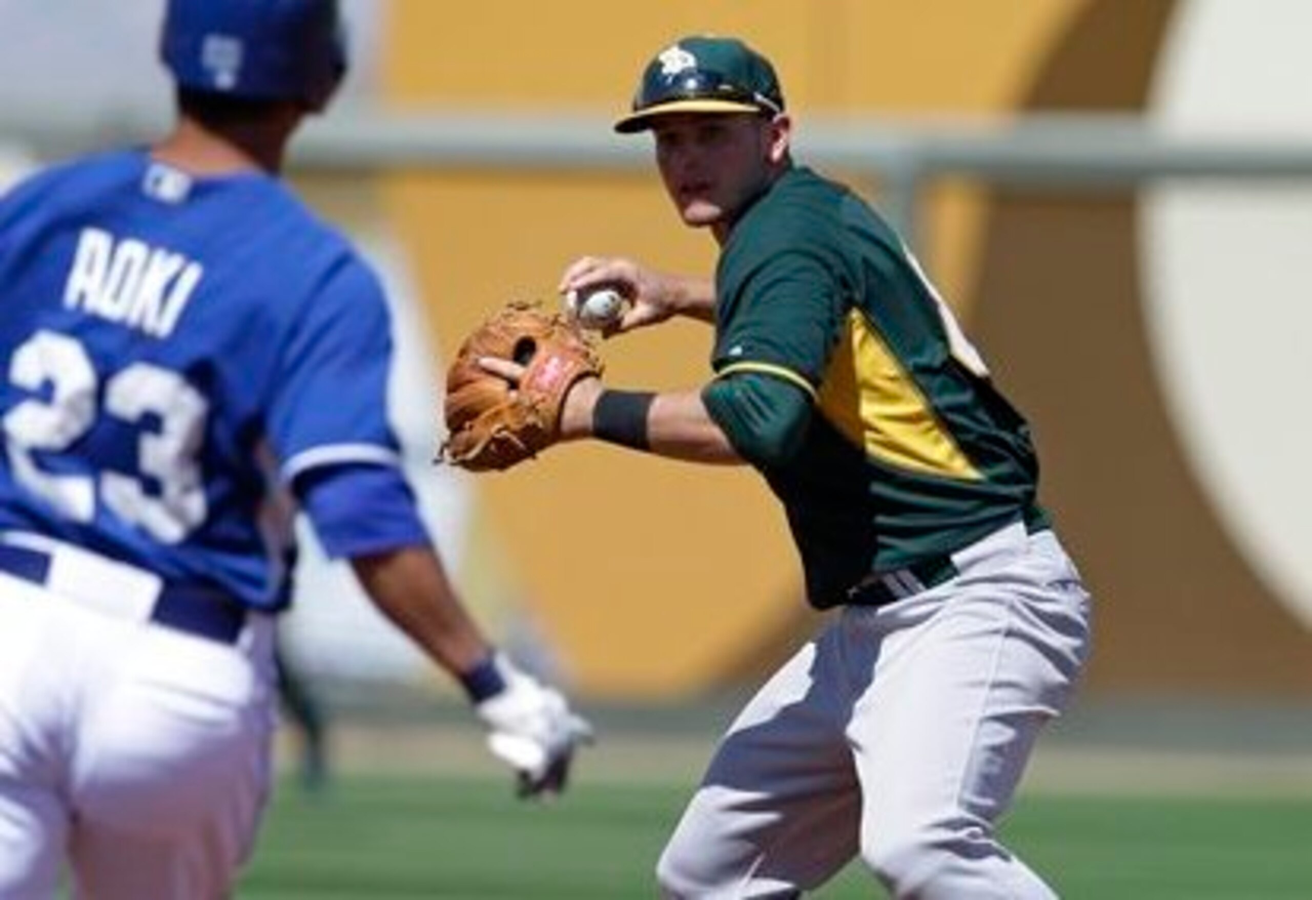 Robertson during spring camp in 2014.