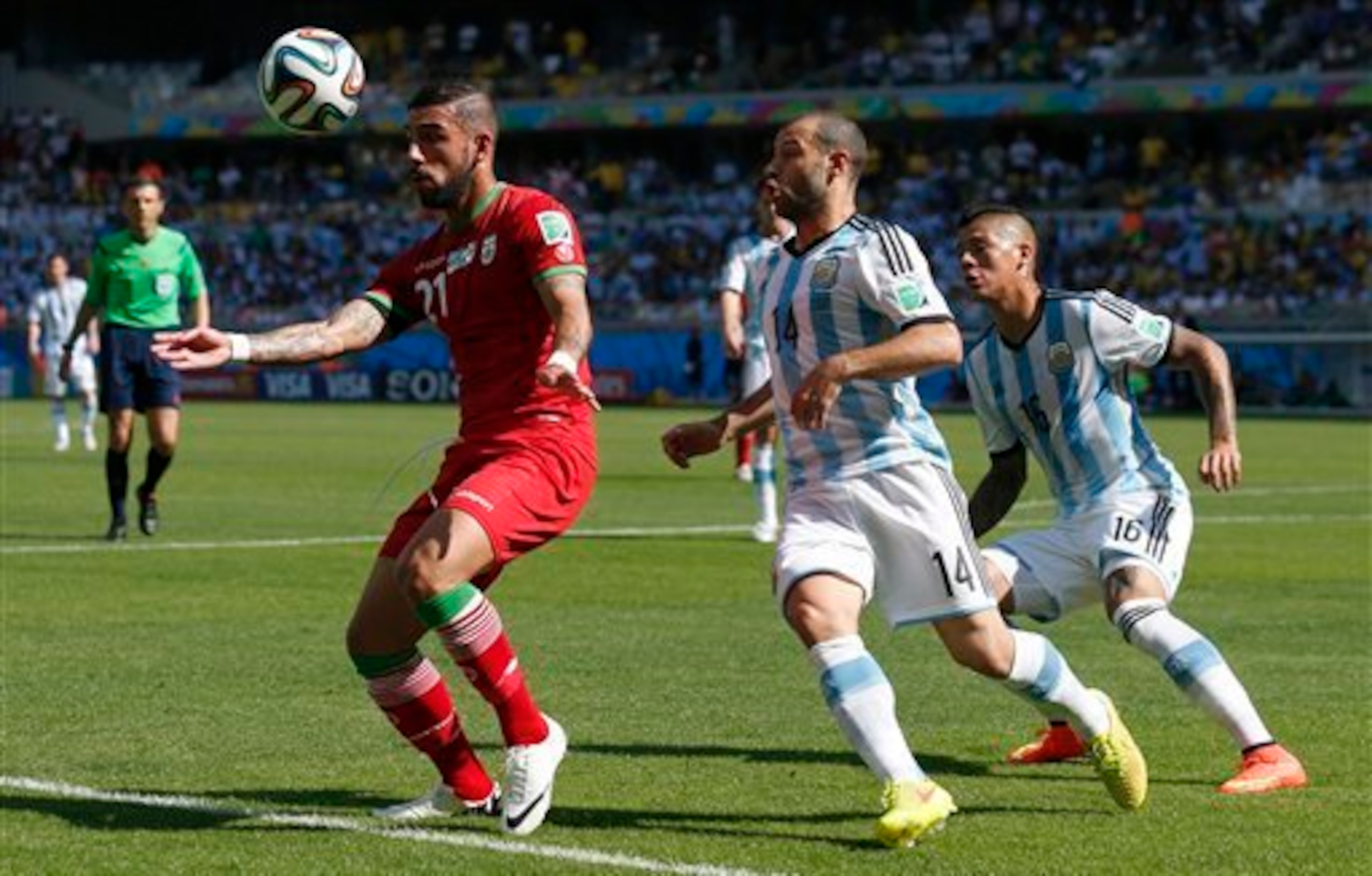Javier Mascherano had a quiet game.