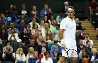 Roger Federer during his third-round match.