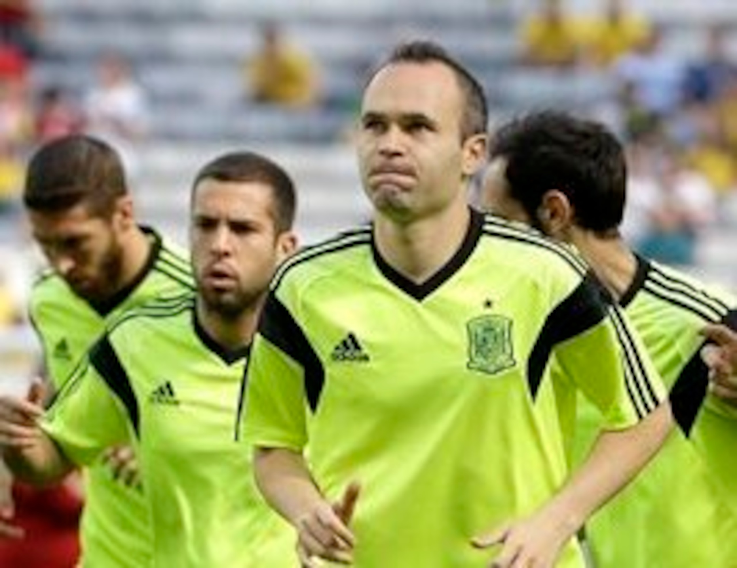 Andres Iniesta ran the Spanish midfield in their final group game.