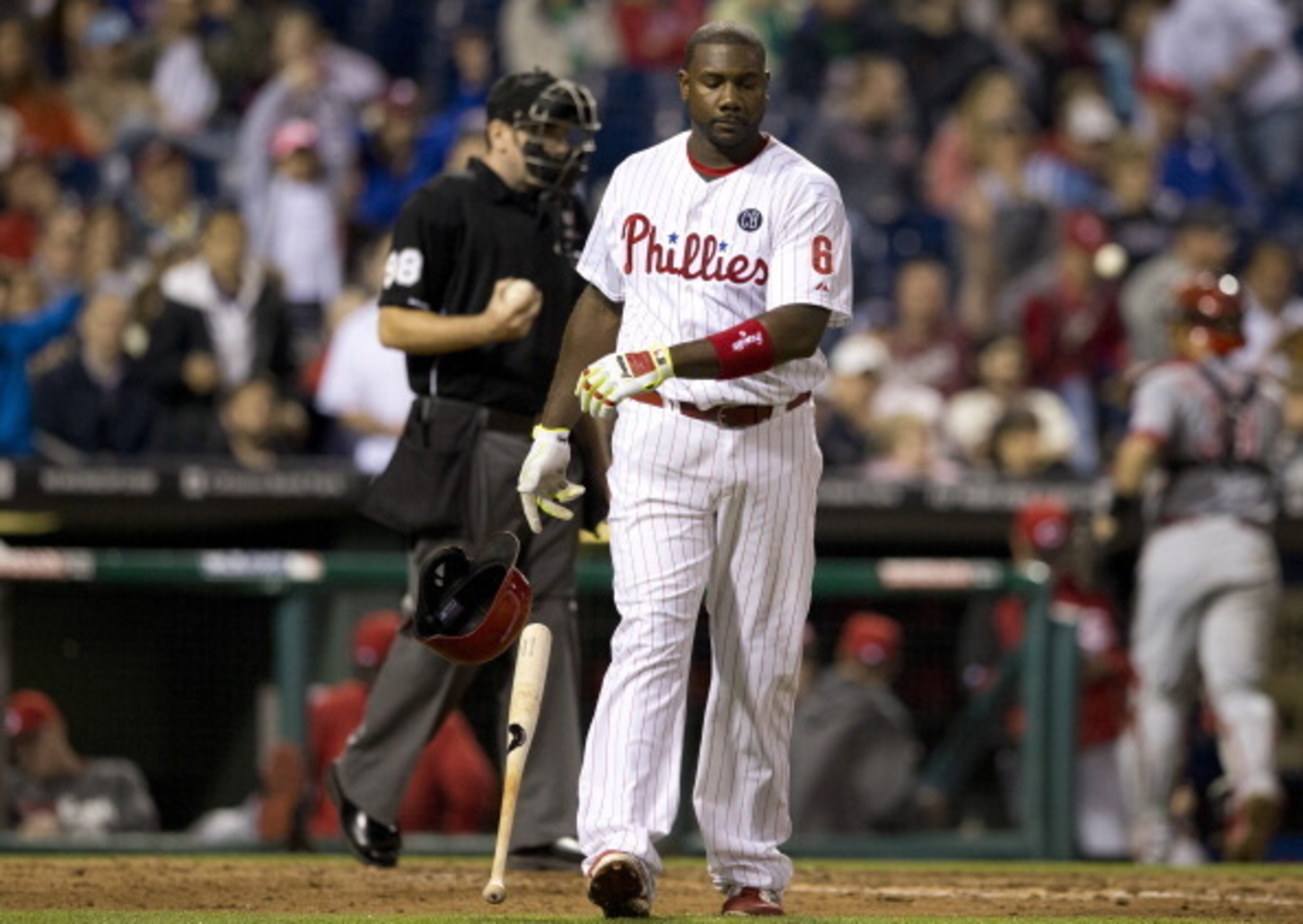 Perennial high-strikeout guy Ryan Howard is currently leading the way.