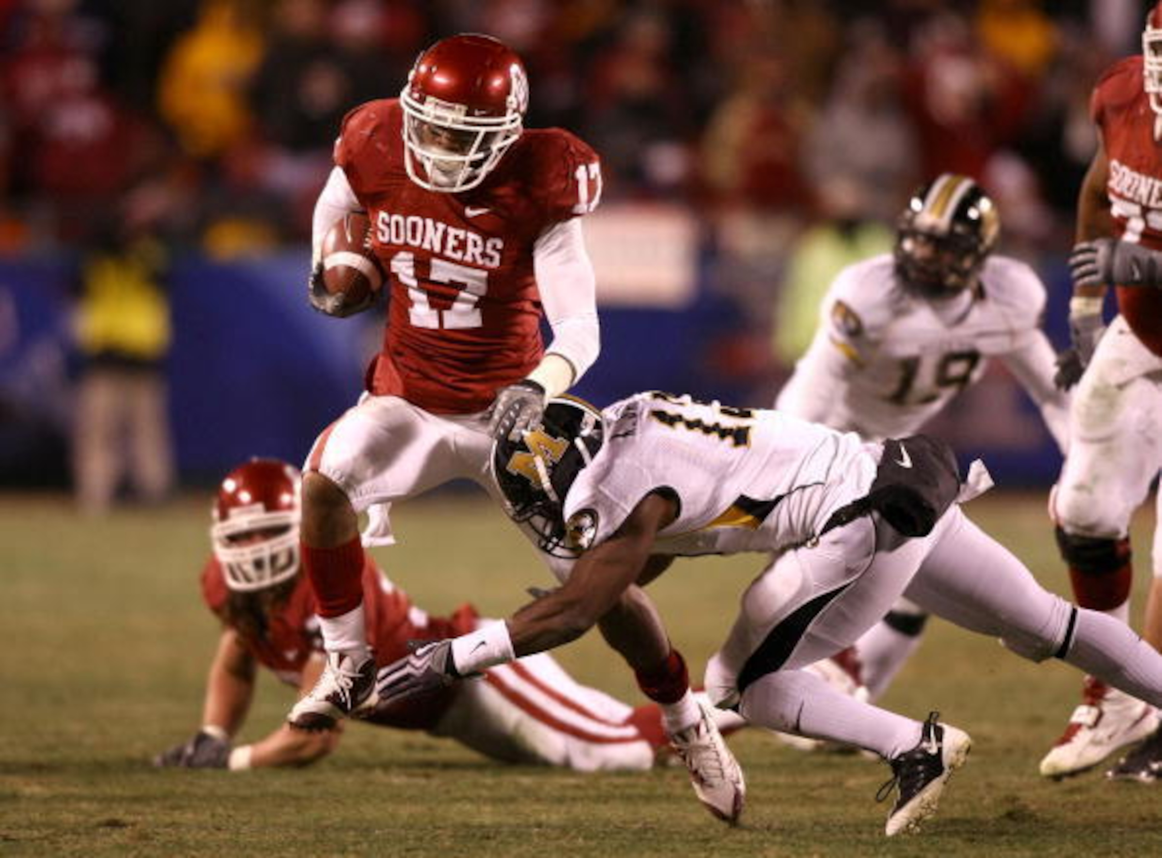 Oklahoma hung up 62 points on Mizzou in the 2008 Big 12 title game. Oklahoma hung up 62 points on Mizzou in the 2008 Big 12 title game.