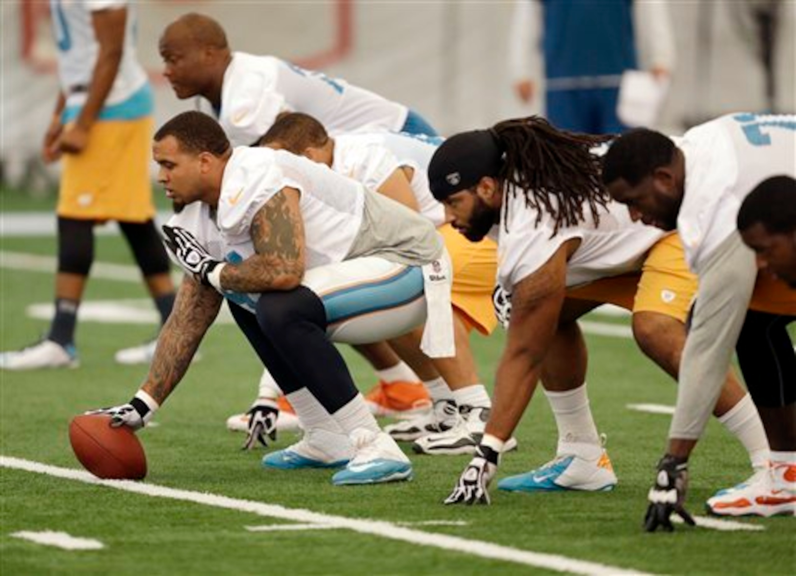 Even without Mike Pouncey, the Dolphins greatly improved their offensive line.