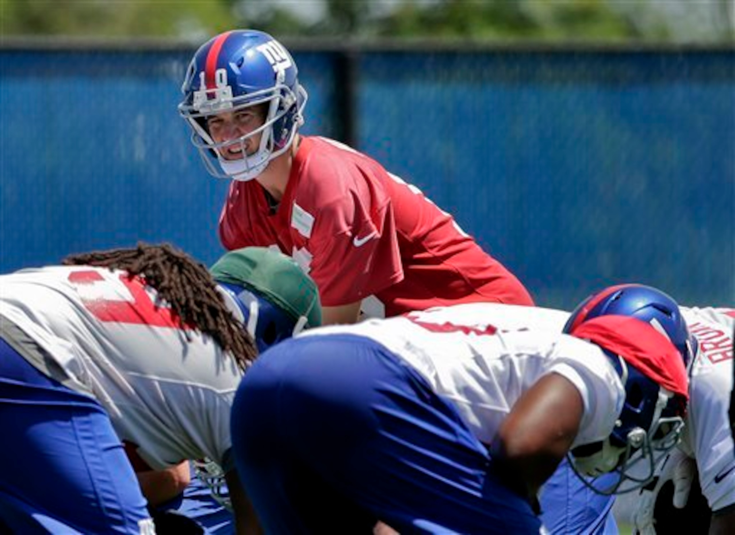 Eli Manning hopes to have a clean pocket more often in 2014.