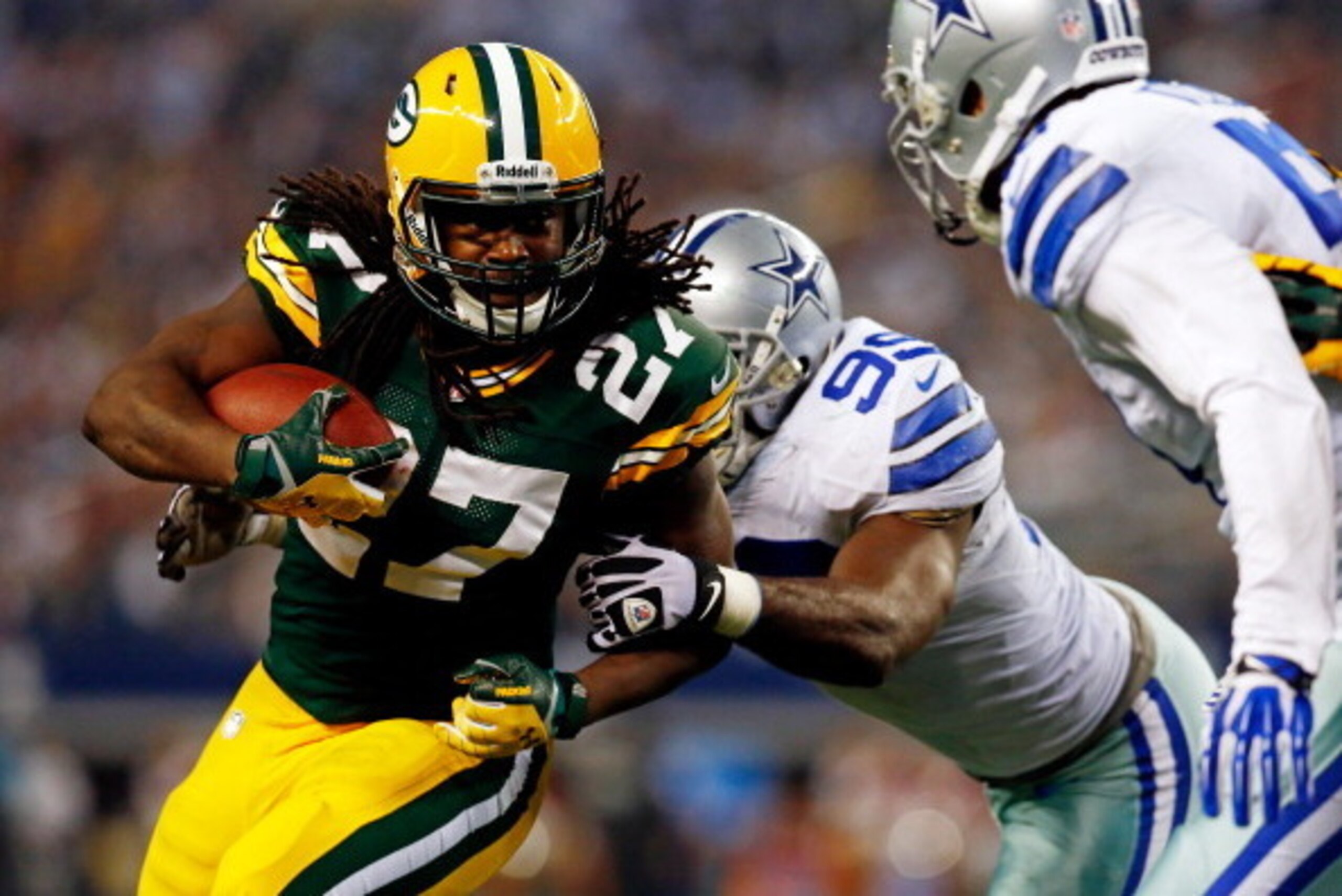 The 2013 AP NFL Offensive Rookie of the Year, Green Bay Packers running back Eddie Lacy ranks as one of the top second-year players in the NFL.