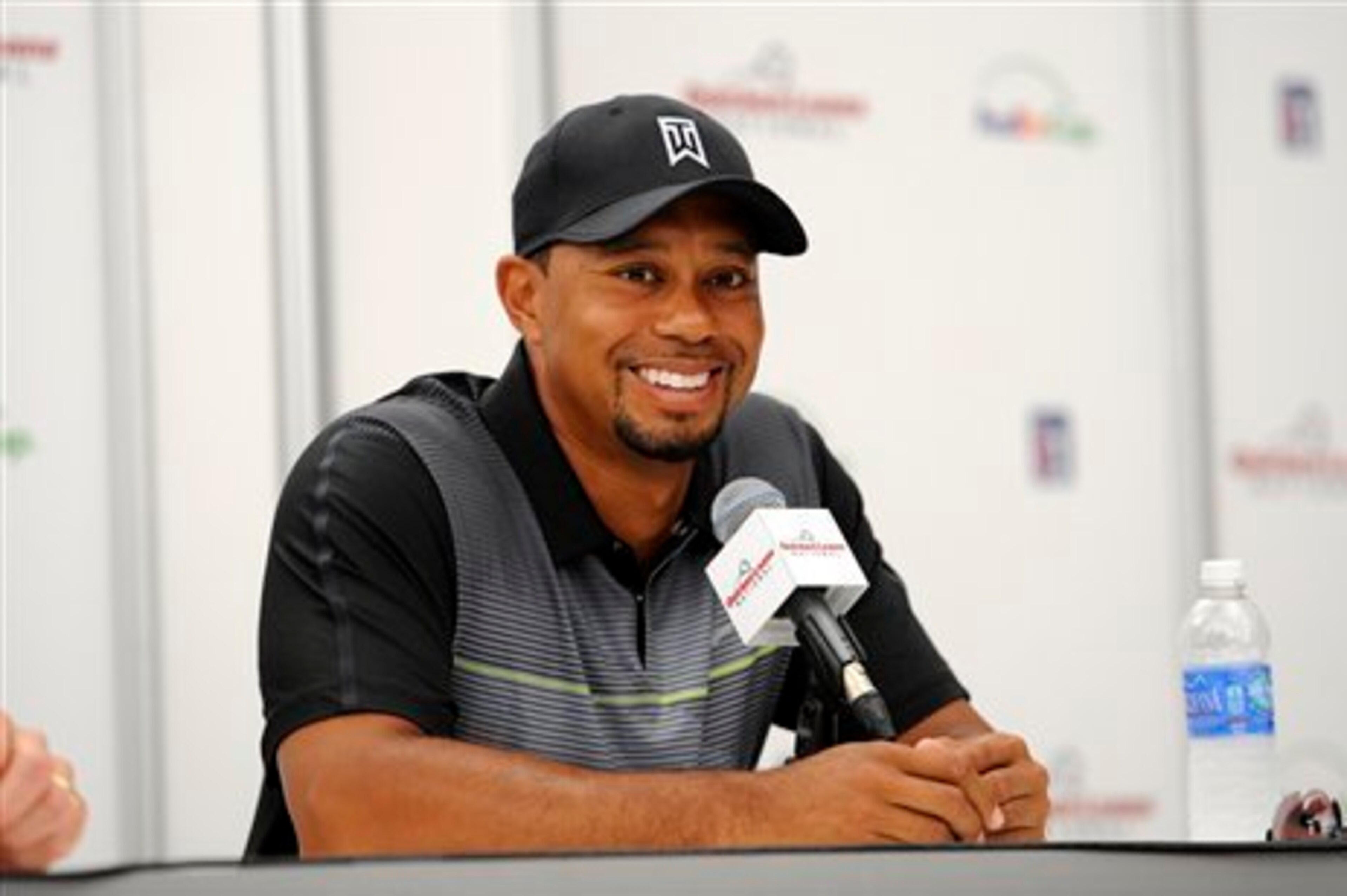 Tiger Woods addresses the media at Congressional. Tiger Woods addresses the media at Congressional.