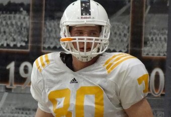 Daniel Helm is one of two freshmen tight ends who figure to be a big part of Tennessee's 2014 offense.