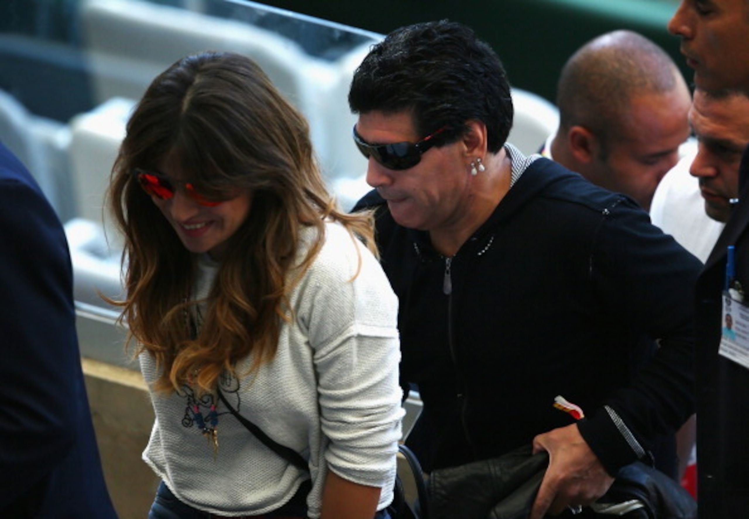 Maradona's movements were in the news again.