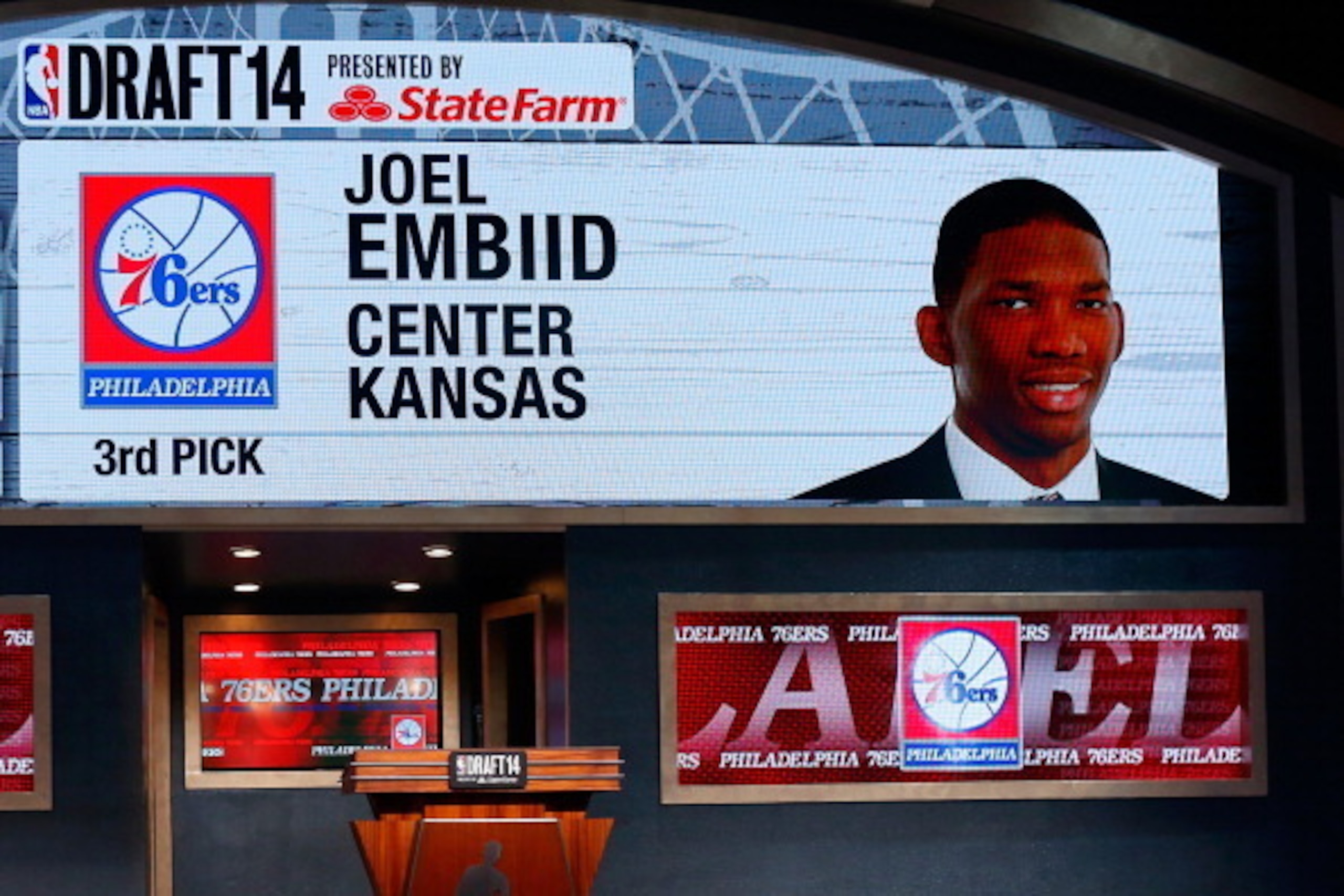 No. 3 pick Joel Embiid will form a dynamic duo with Nerlens Noel once he returns.