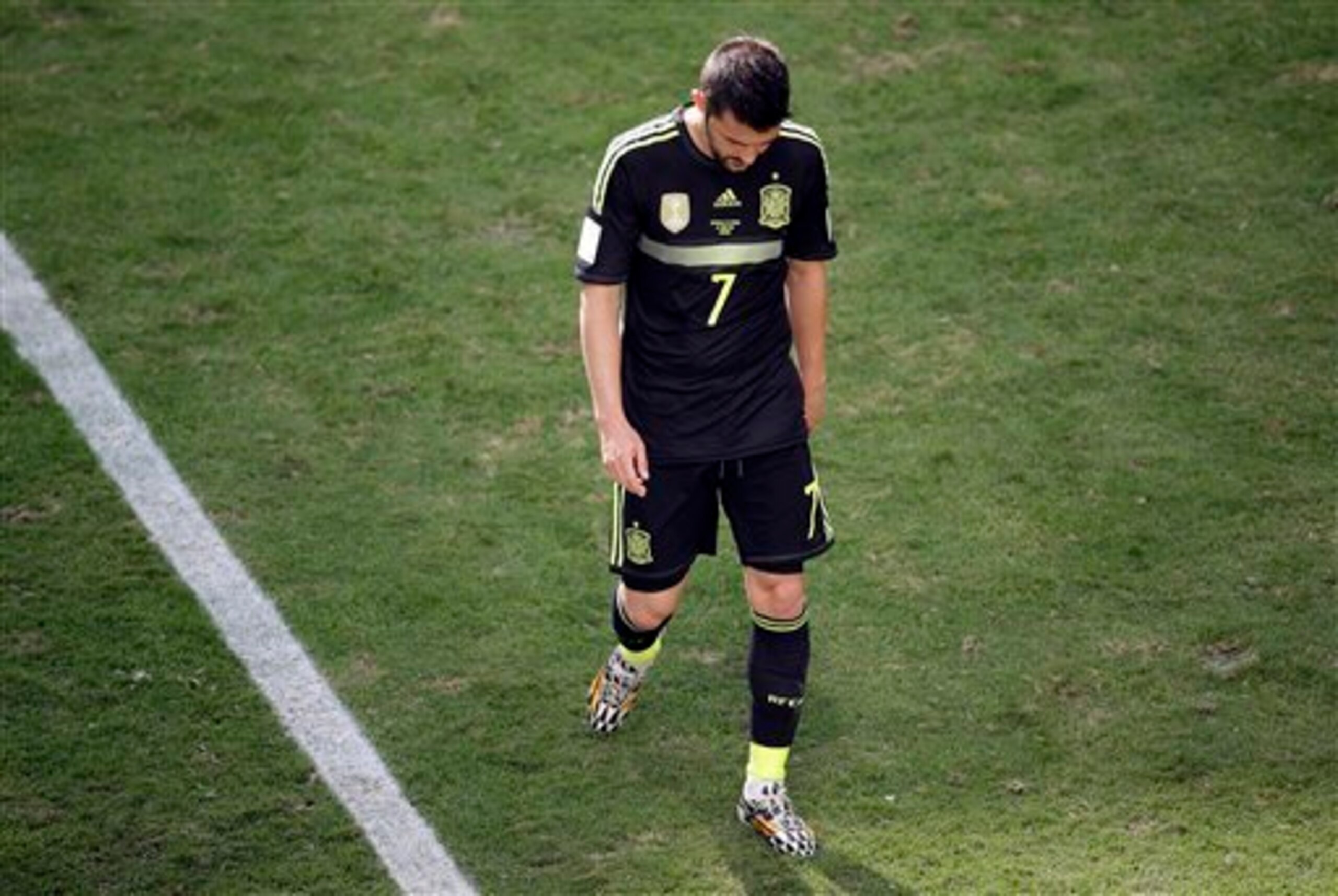 Villa scored on a sad farewell.