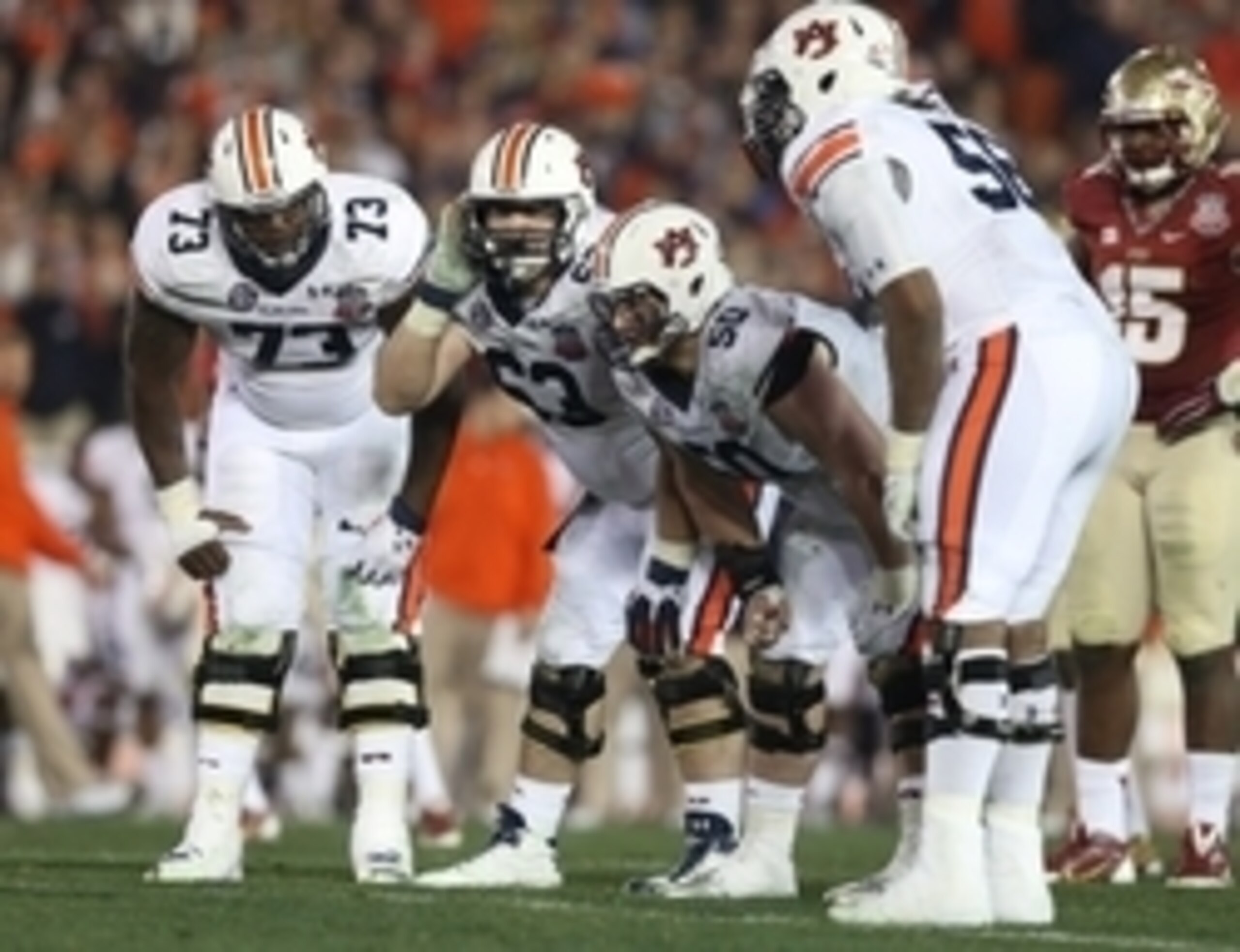Auburn's 2013 Offensive Line vs. FSU Auburn's 2013 Offensive Line vs. FSU