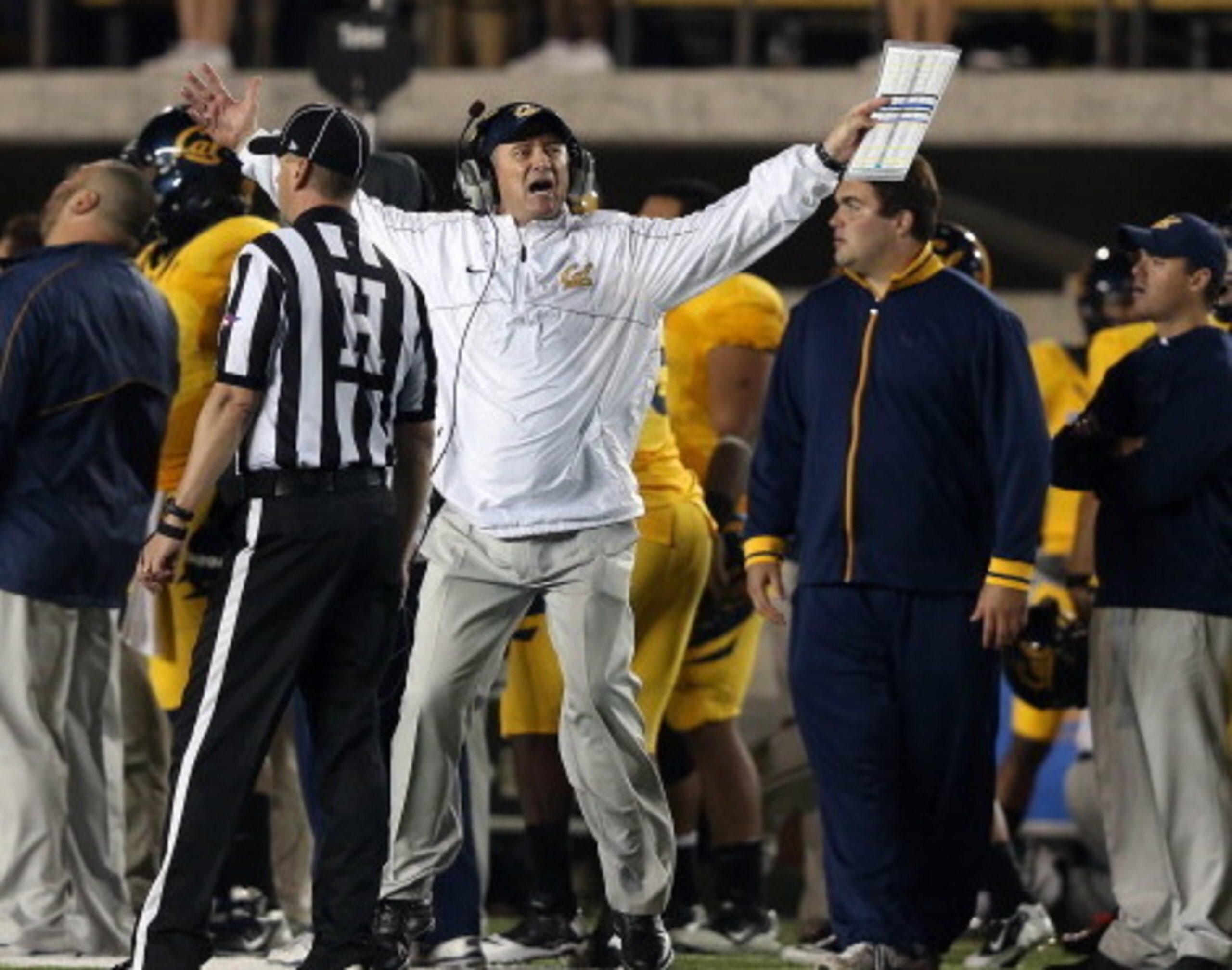 Cal coach Jeff Tedford