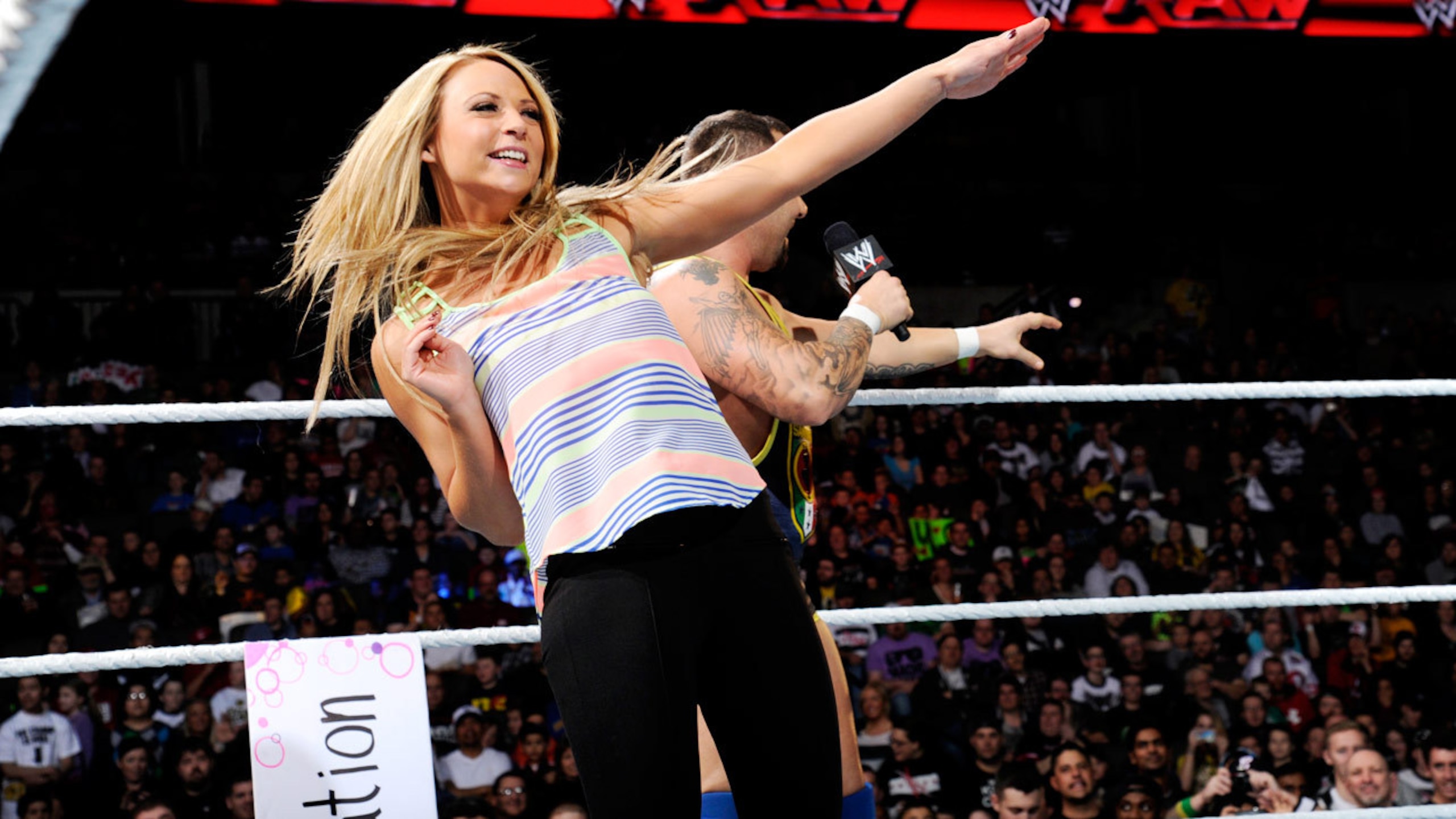 Emma with Santino Marella