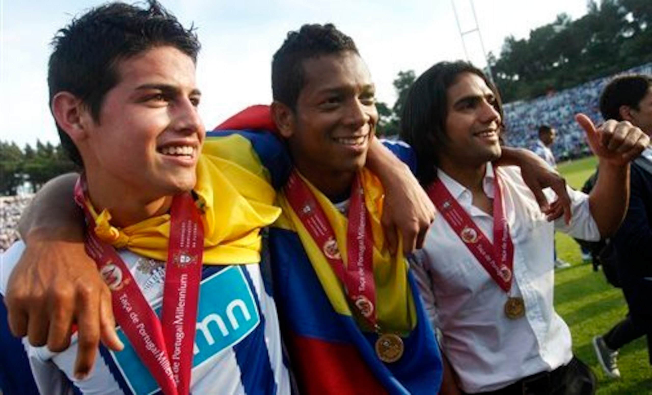 James Rodriguez, Radamel Falcao Garcia and Fredy Guarin enjoyed success together at Porto
