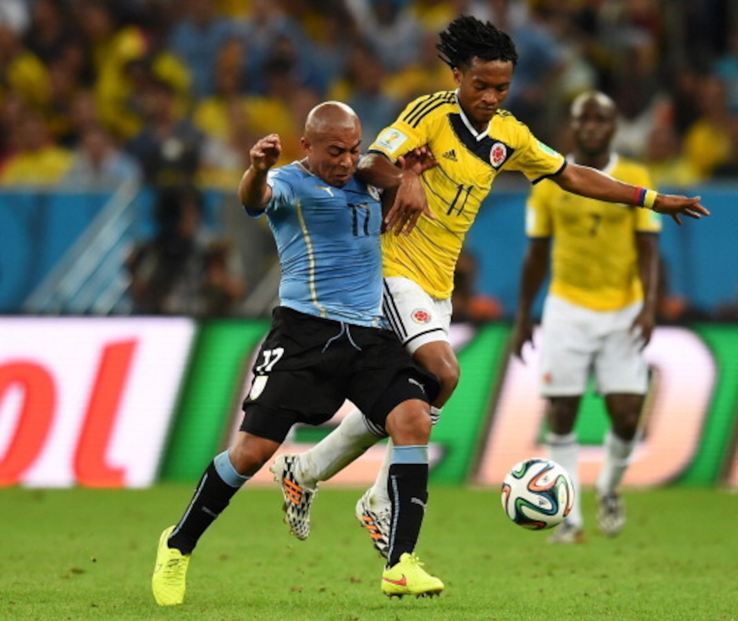Flying winger Juan Guillermo Cuadrado has not neglected defensive duties