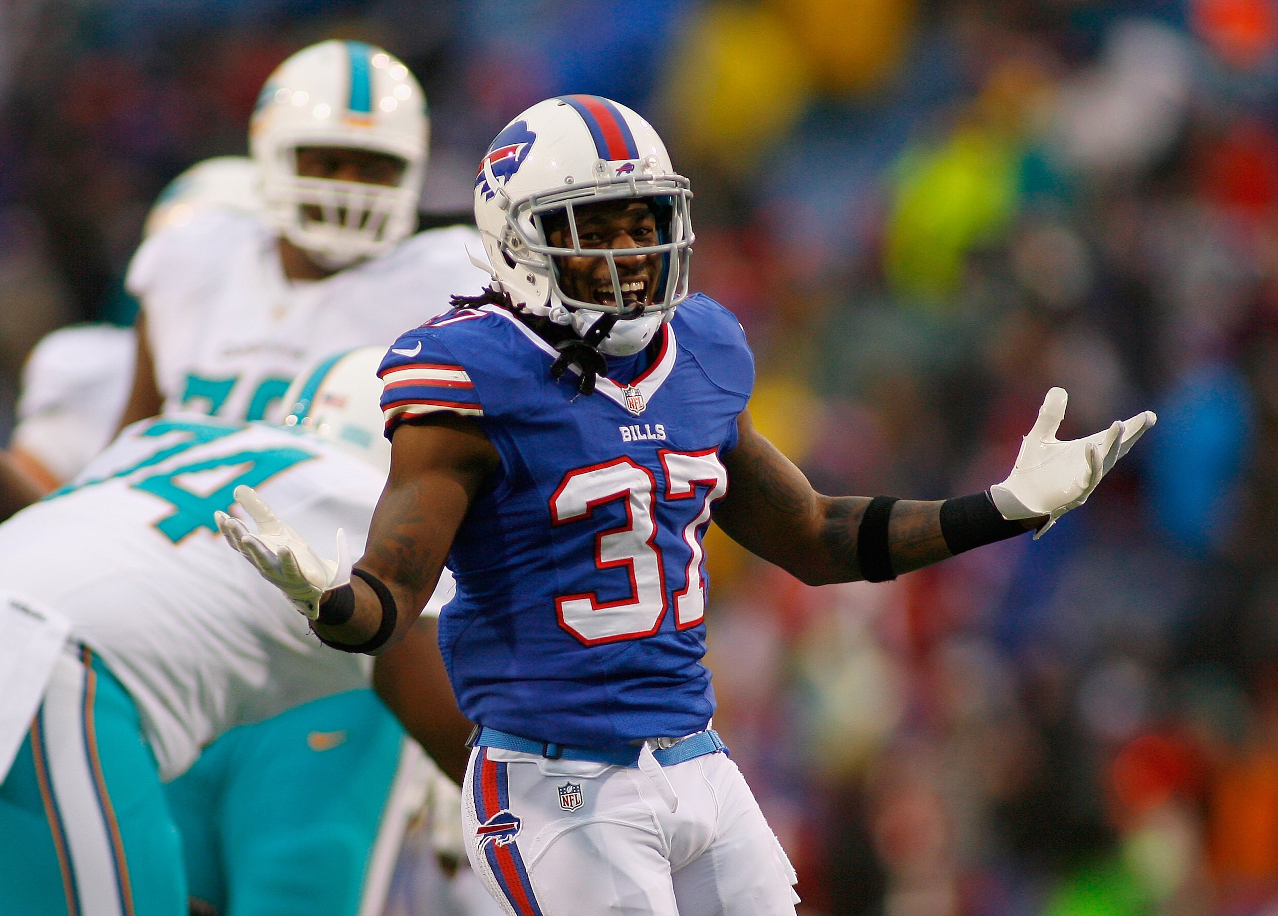 Bills CB Nickell Robey (No. 37) is one of few  "sure things" in Buffalo's secondary.
