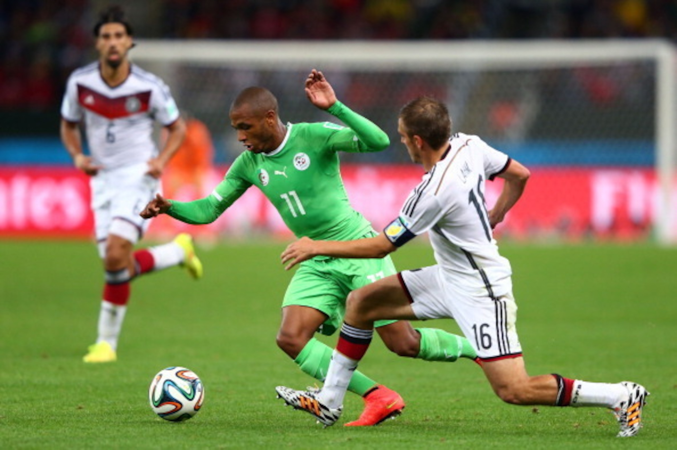 Yacine Brahimi was in inspired form against Germany at the World Cup.