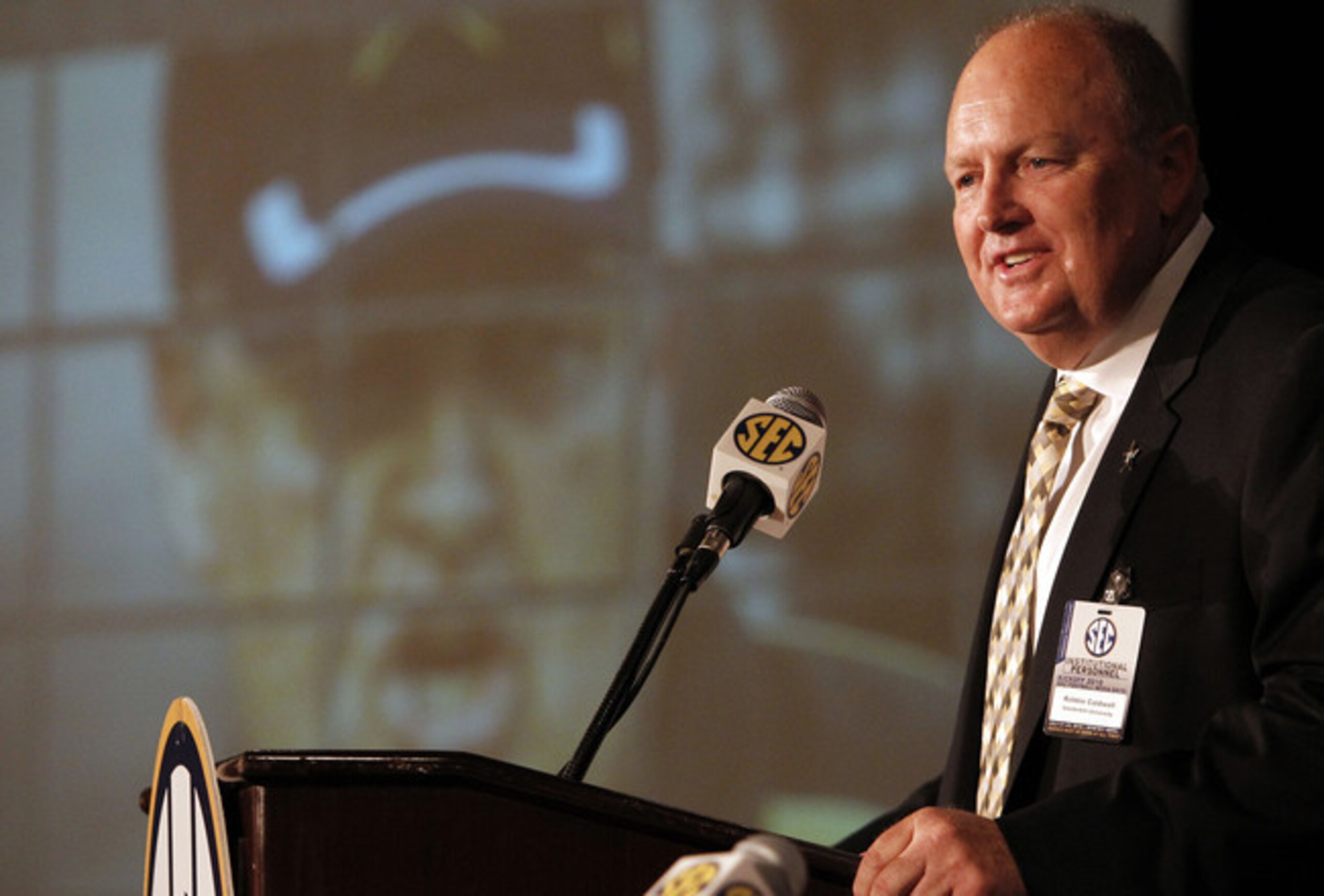 Former Vanderbilt head coach Robbie Caldwell