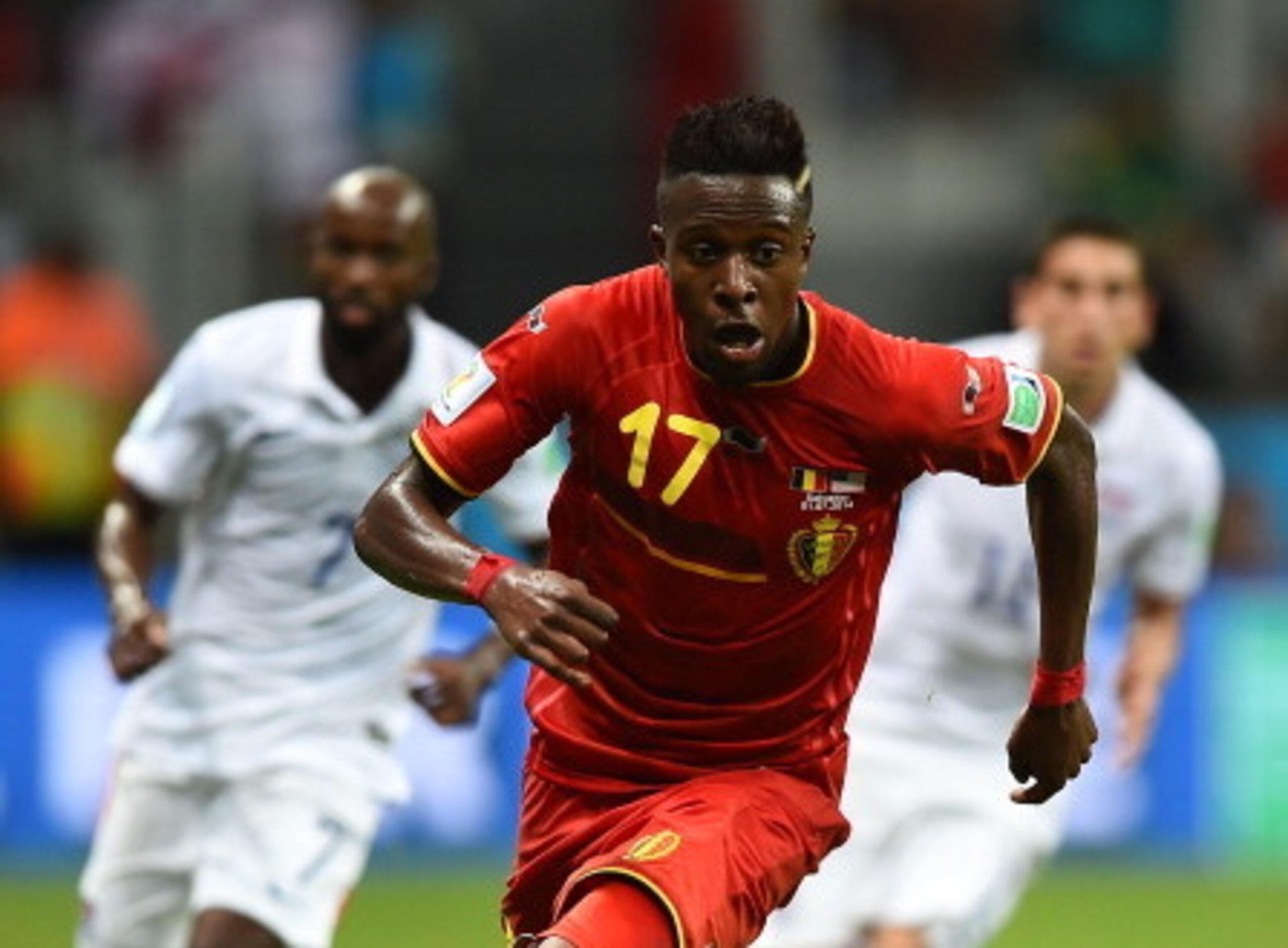 Divock Origi on World Cup duty. Divock Origi on World Cup duty.