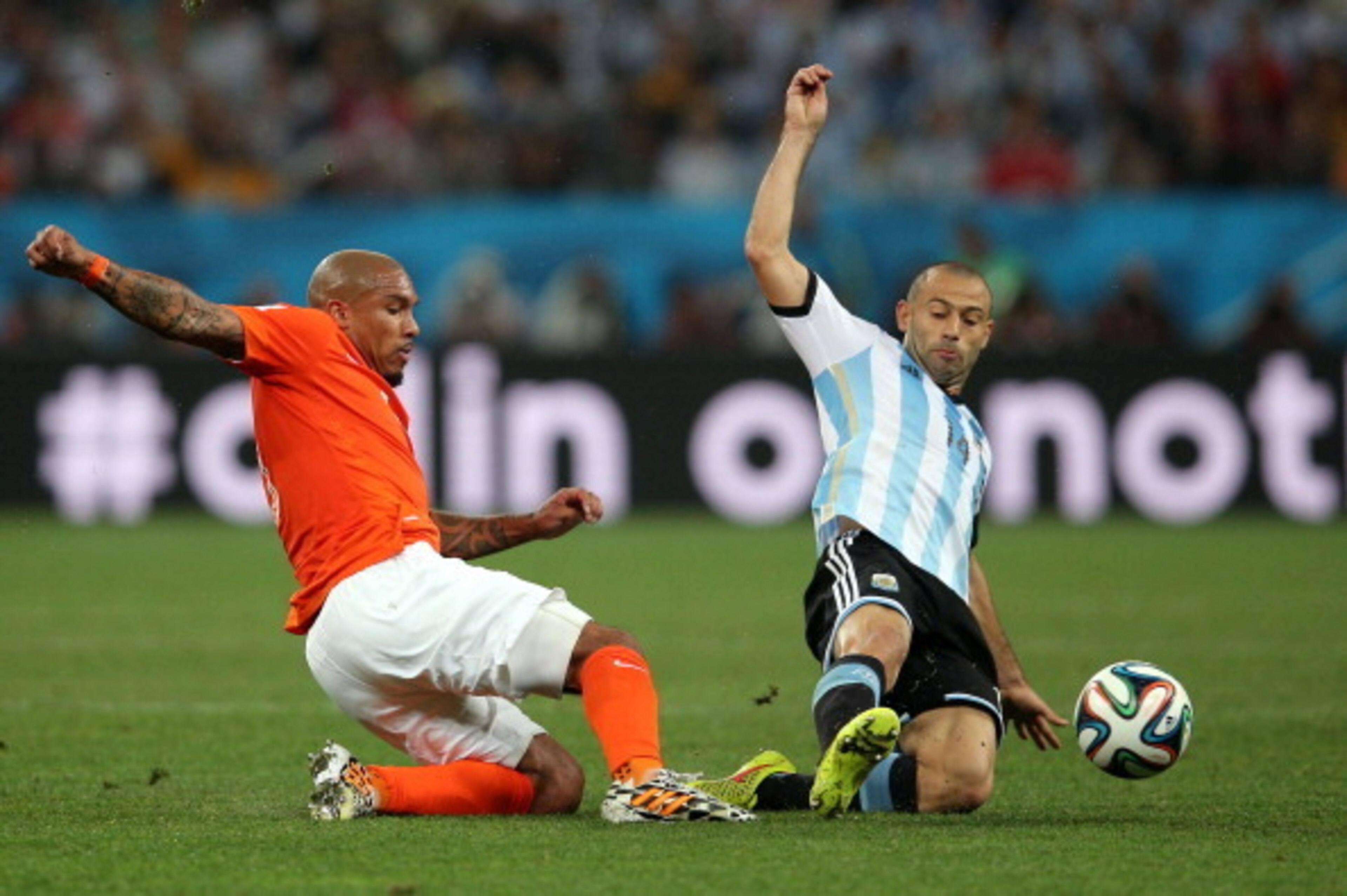 Javier Mascherano anchored Argentina's defence superbly well.