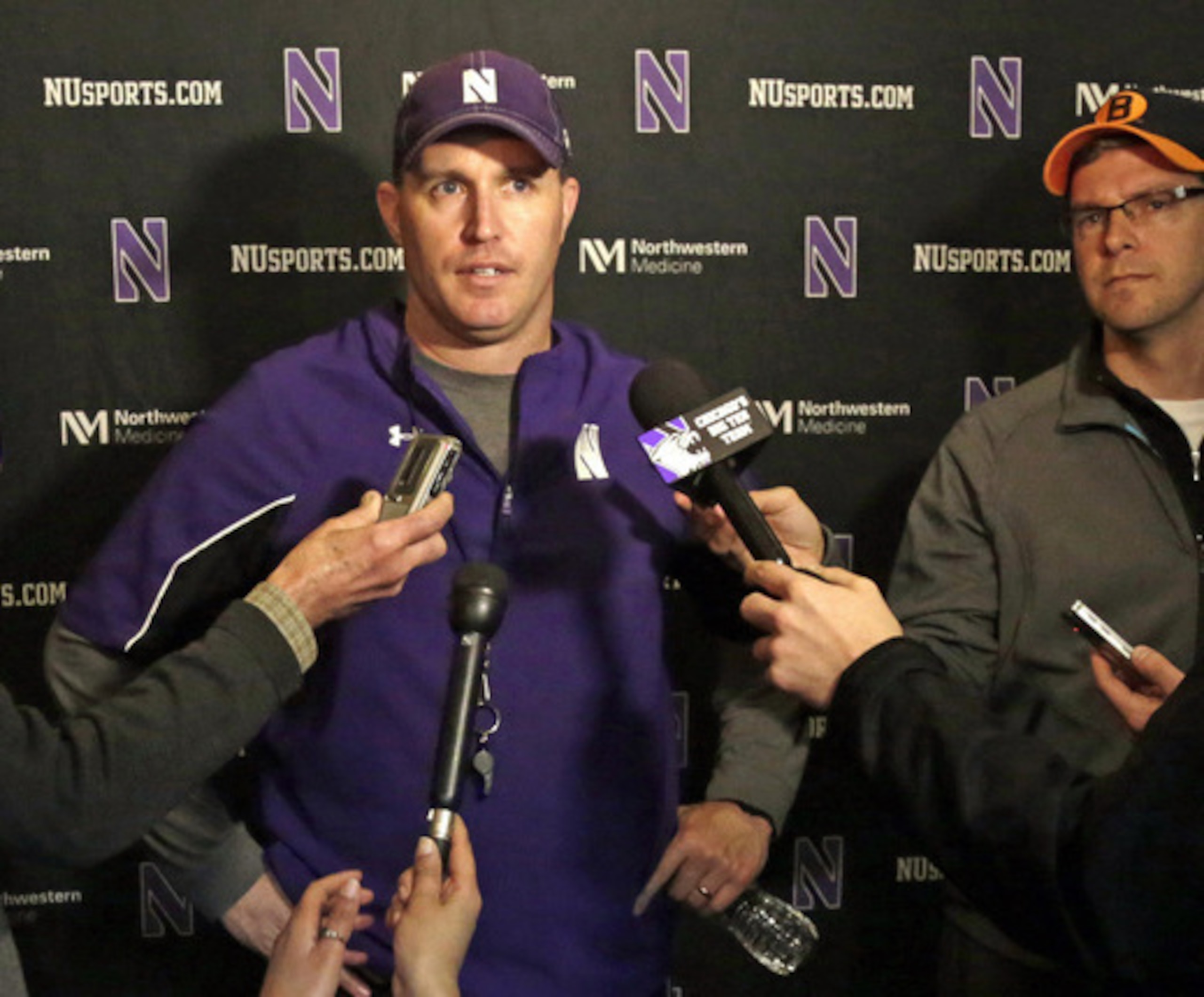 Pat Fitzgerald and Northwestern found the spotlight thanks to an April unionization vote. Pat Fitzgerald and Northwestern found the spotlight thanks to an April unionization vote.