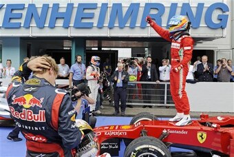 Alonso won the last race at Hockenheim, in 2012.