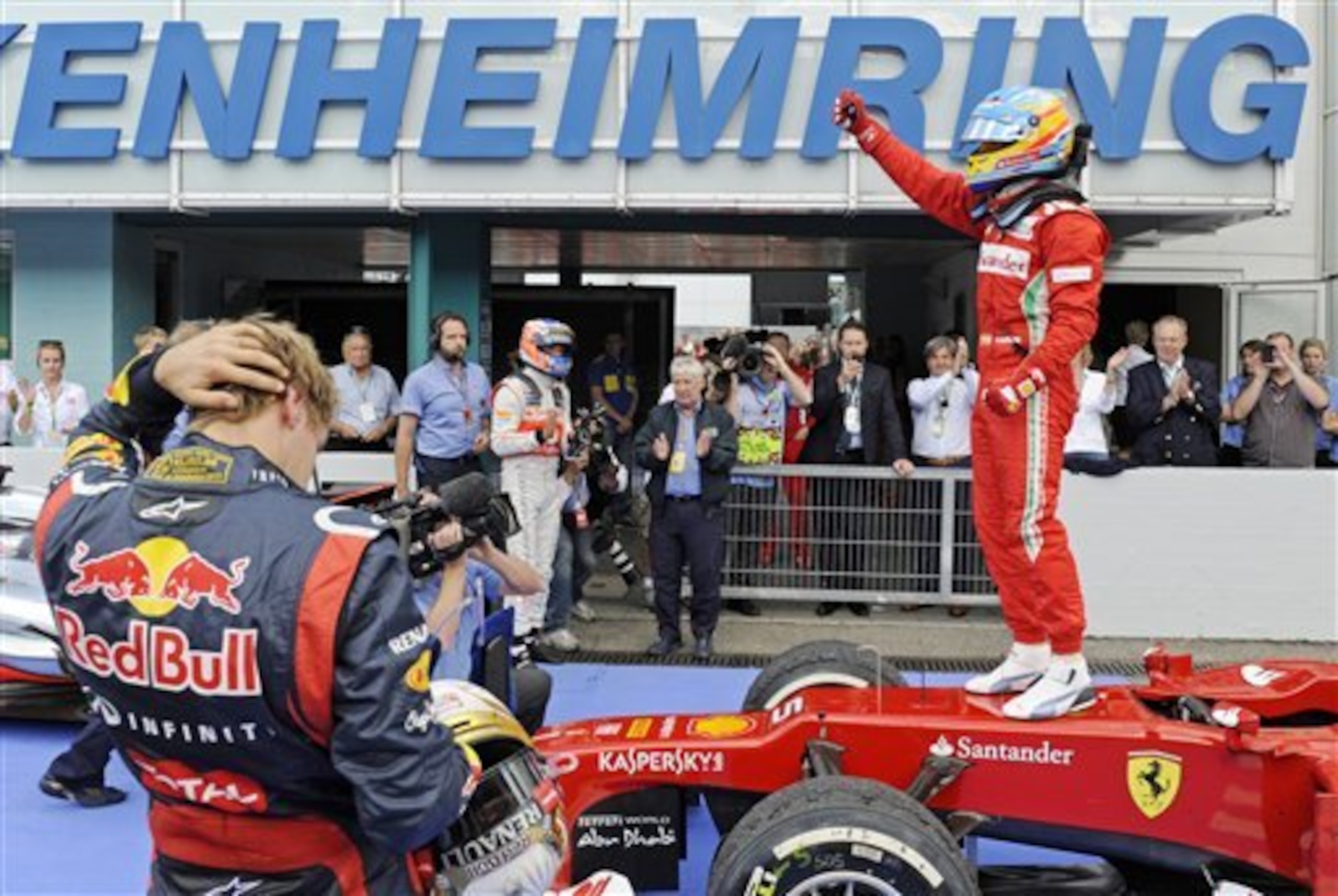 Alonso won the last race at Hockenheim, in 2012.