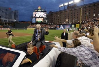 Brooks Robinson at Camden Yards in Baltimore