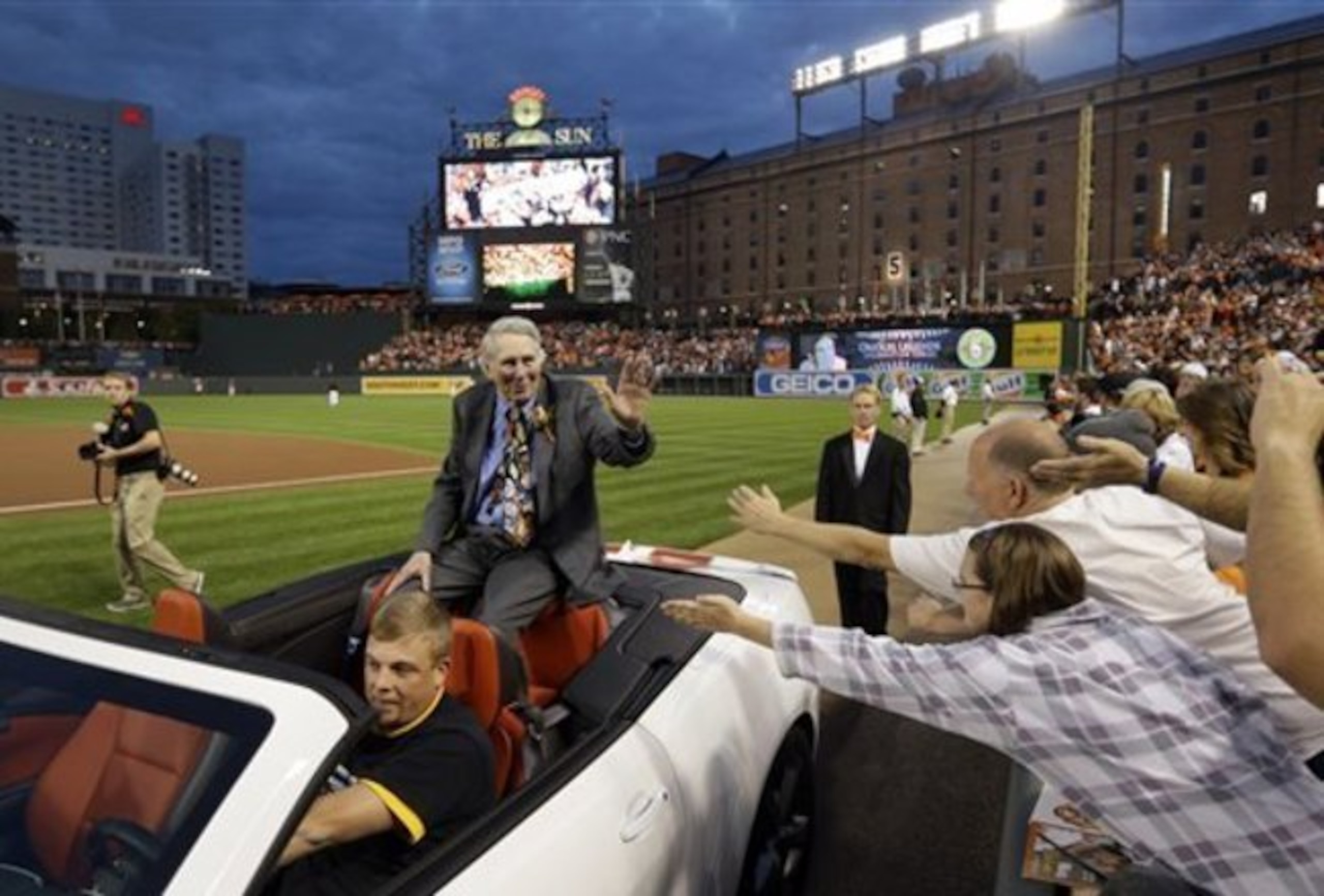 Brooks Robinson at Camden Yards in Baltimore