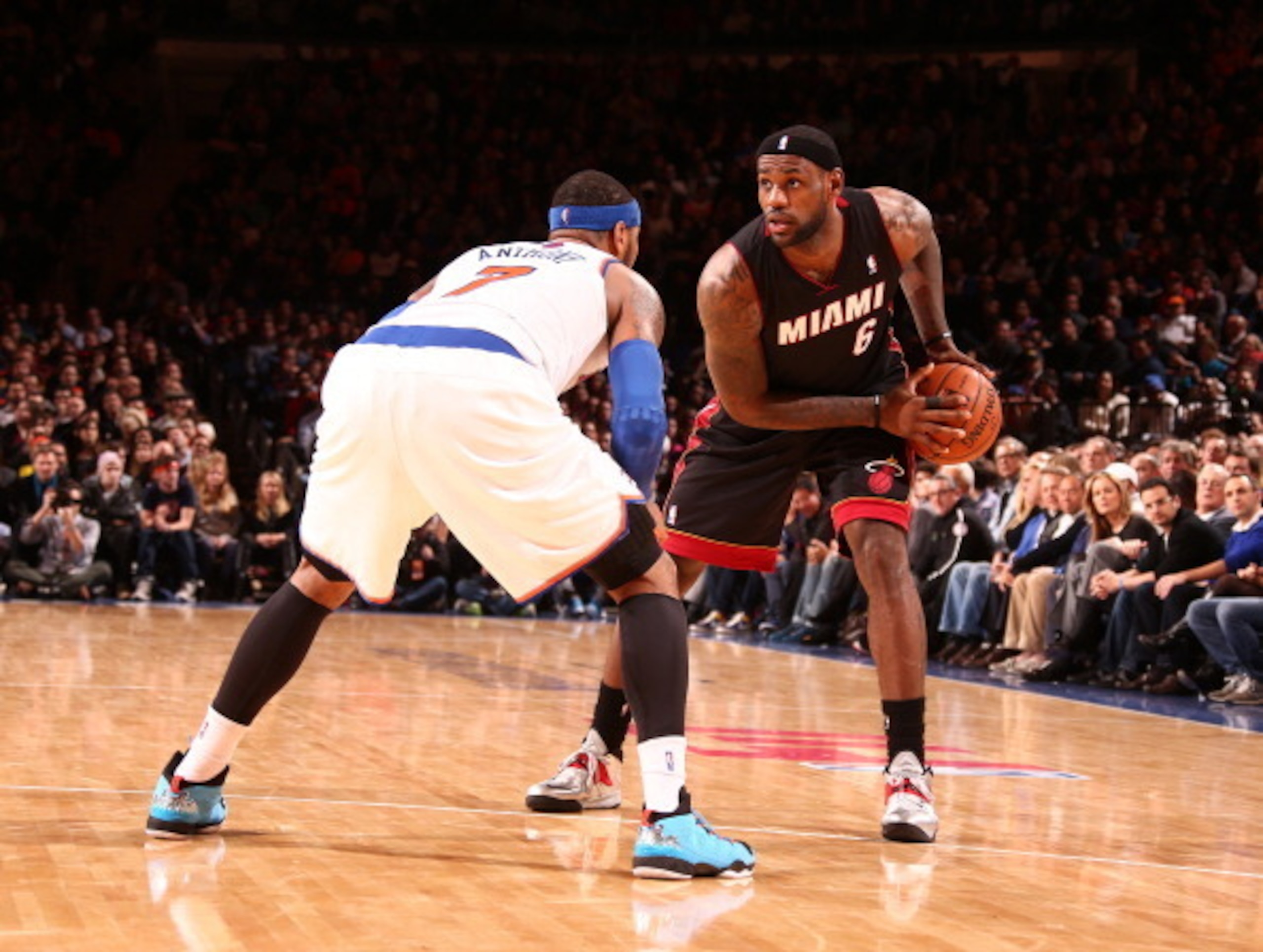Atlanta was never a leading candidate for Carmelo Anthony (left) or LeBron James (right), but the Hawks had the finances earlier in the summer to sign one of them.